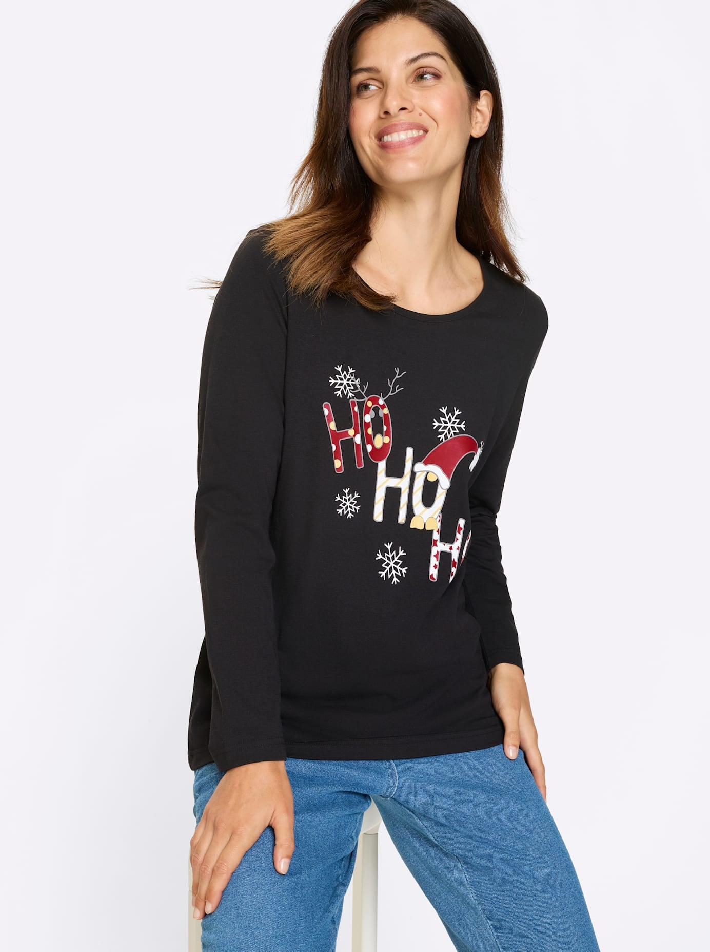 Classic Basics Langarmshirt »Rundhals-Shirt« 1 Stk. tlg.