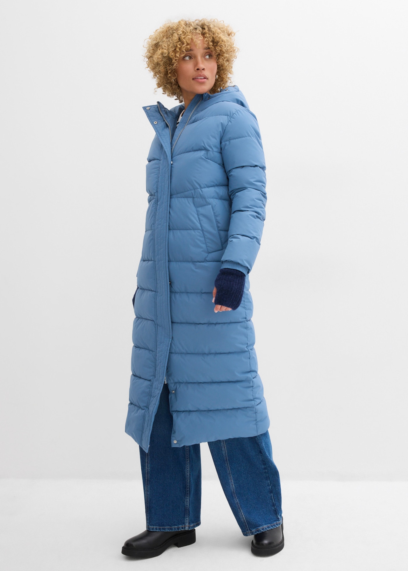 bonprix Steppmantel mit wattierter Verarbeitung, lässig geschnitten, sportlicher Stil