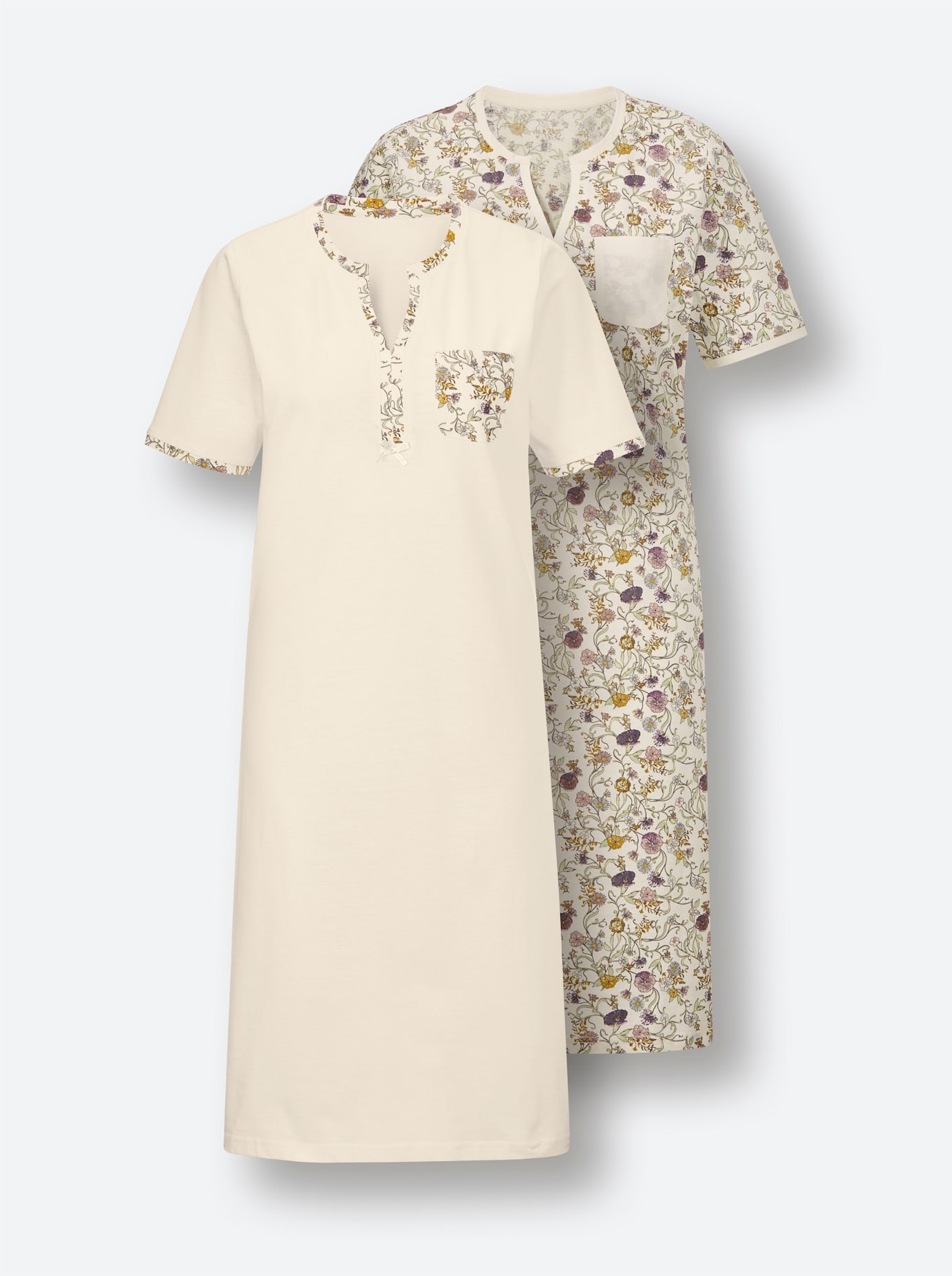 wäschepur Nachthemd »Nachthemden« Brusttasche