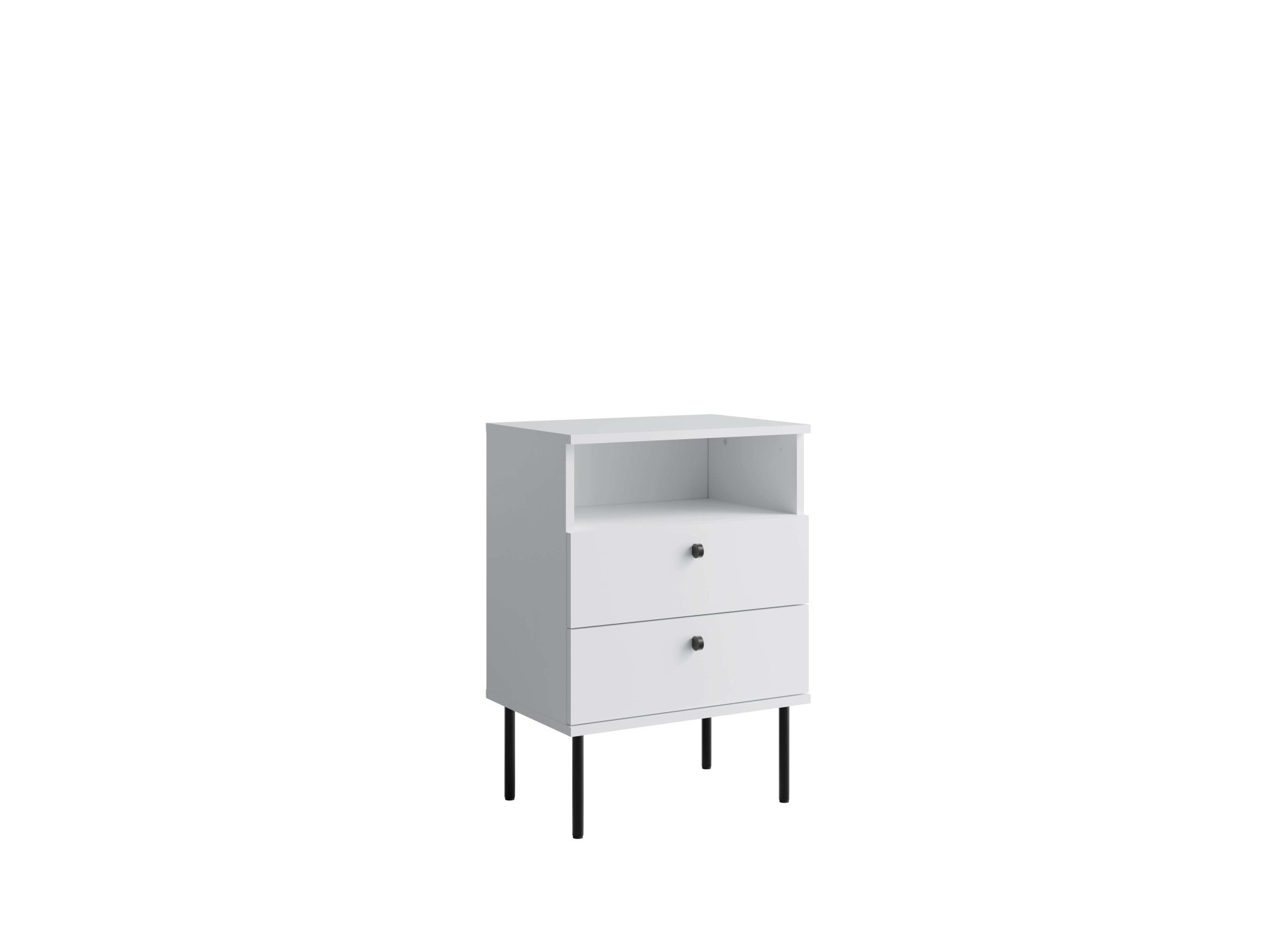 OTTO home Nachttisch "Elyriia Nachtkommode mit 2 Schubladen und Fach, Premium-Qualität" mit viel Stauraum, modernes Design, pflegeleicht und robust