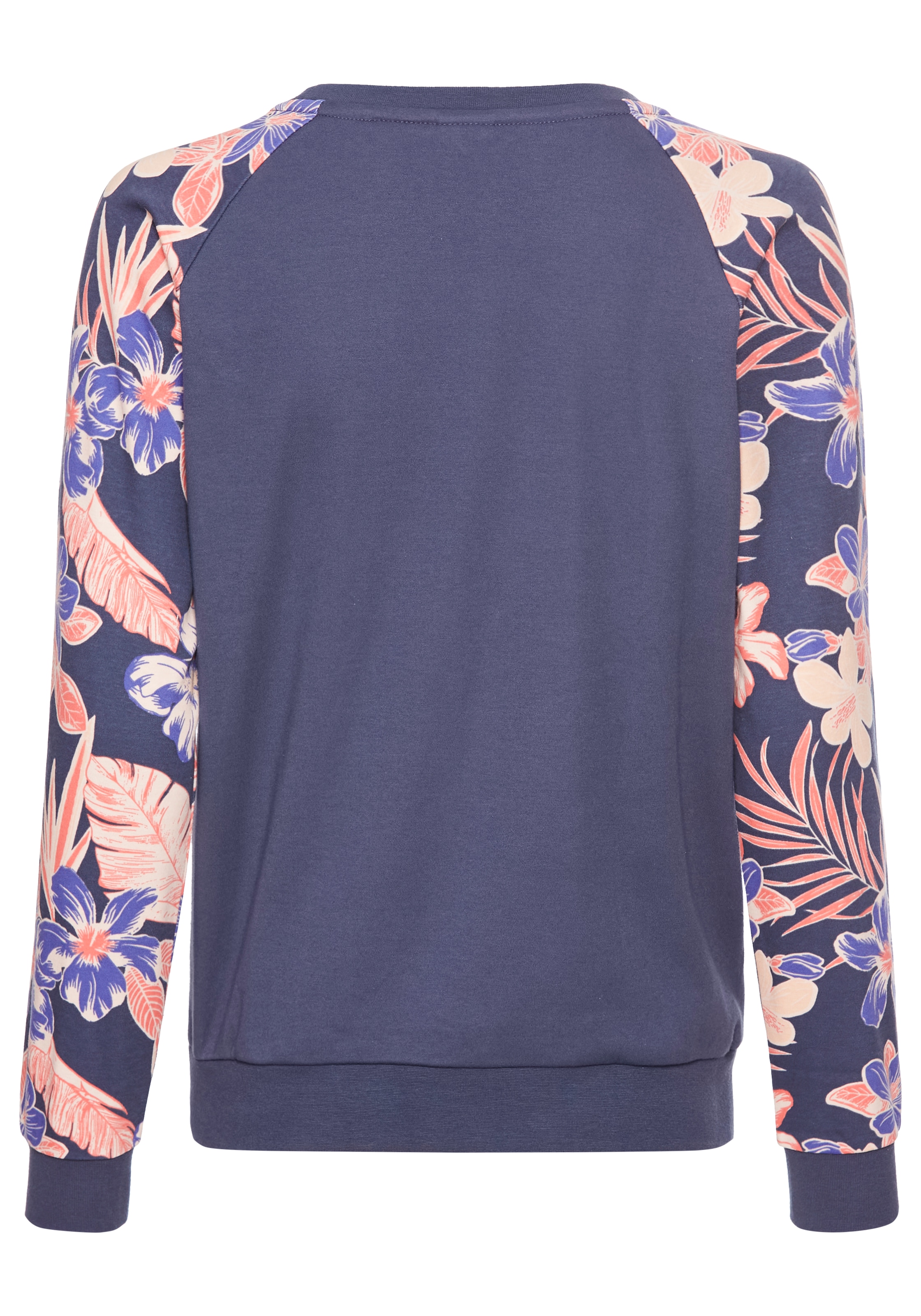 KangaROOS Sweatshirt, Ärmel mit Blumendruck