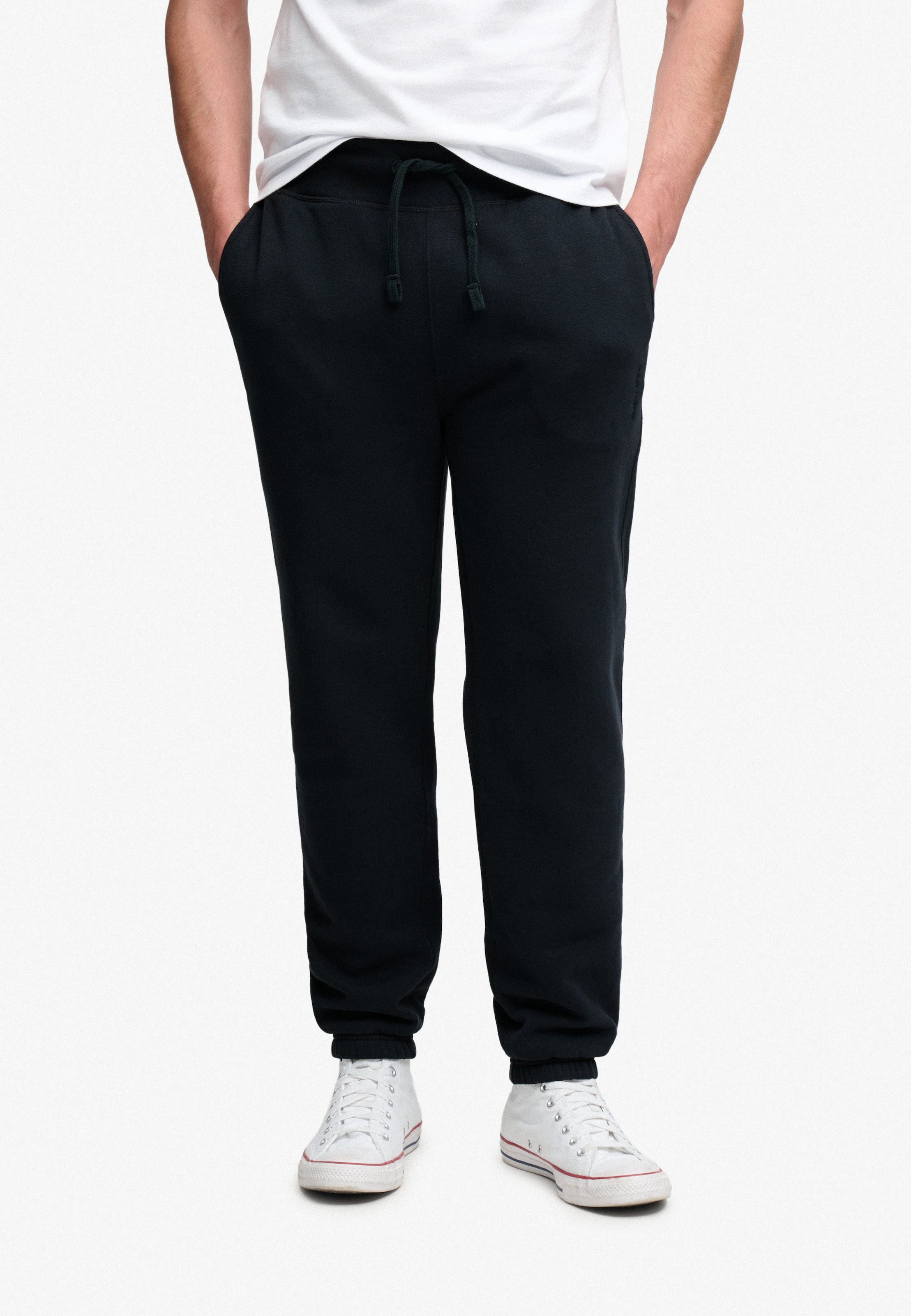 Image of Superdry Sweathose "ESSENTIAL COMPANY LOGO JOGGER" Baumwollmischung, relaxed fit