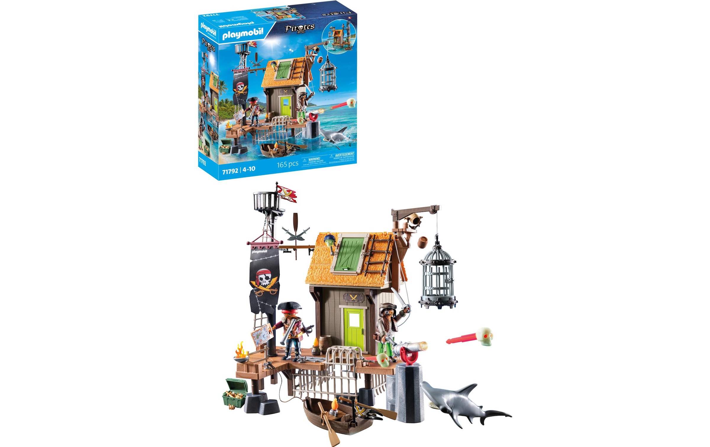 Playmobil® Briques de jeu »Piratenhafen mit Seeräuber-Gefängnis 71792«