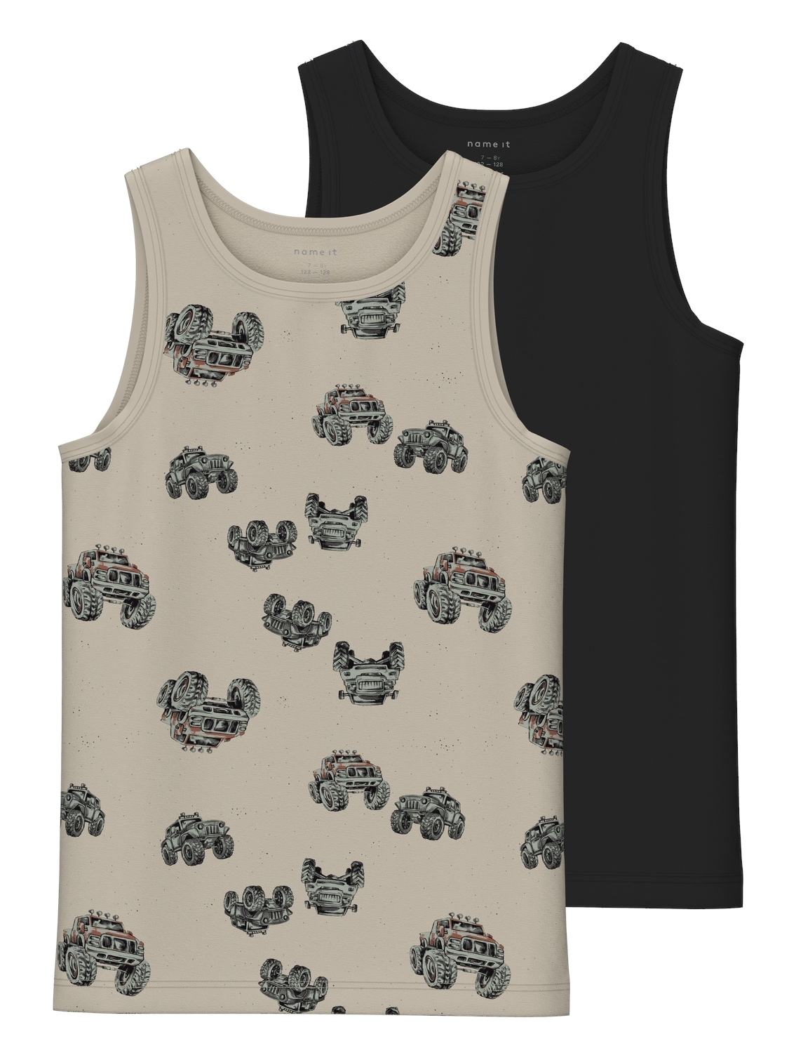 Image of Name It Unterhemd "NKMTANK TOP 2P PEYOTE MONSTER TRUCK NOOS" Packung, 2 Stk.