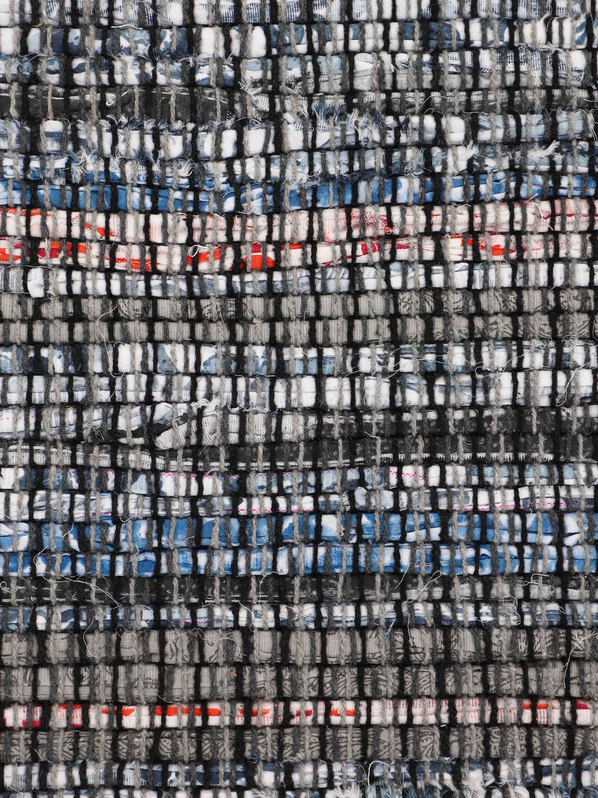 carpetfine Teppich »Kelim Chindi , Wendeteppich« rechteckig 6 mm Höhe handgewebt, Fleckerlteppich mit Fransen, auch vielen in Läufergrössen