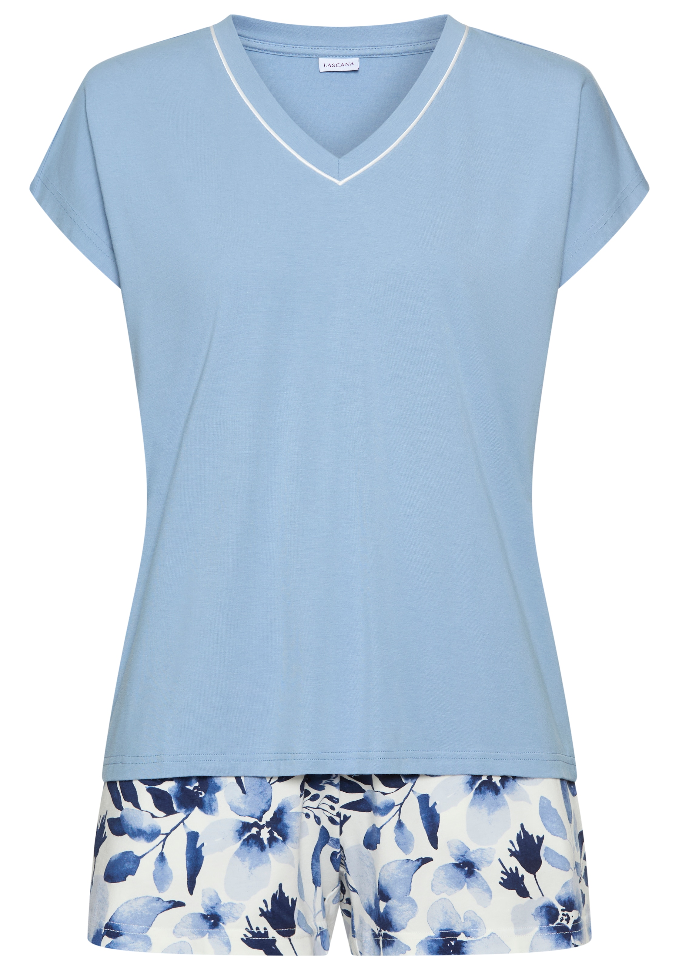 LASCANA Shorty Ensemble, 2 mit bedruckter Shorts