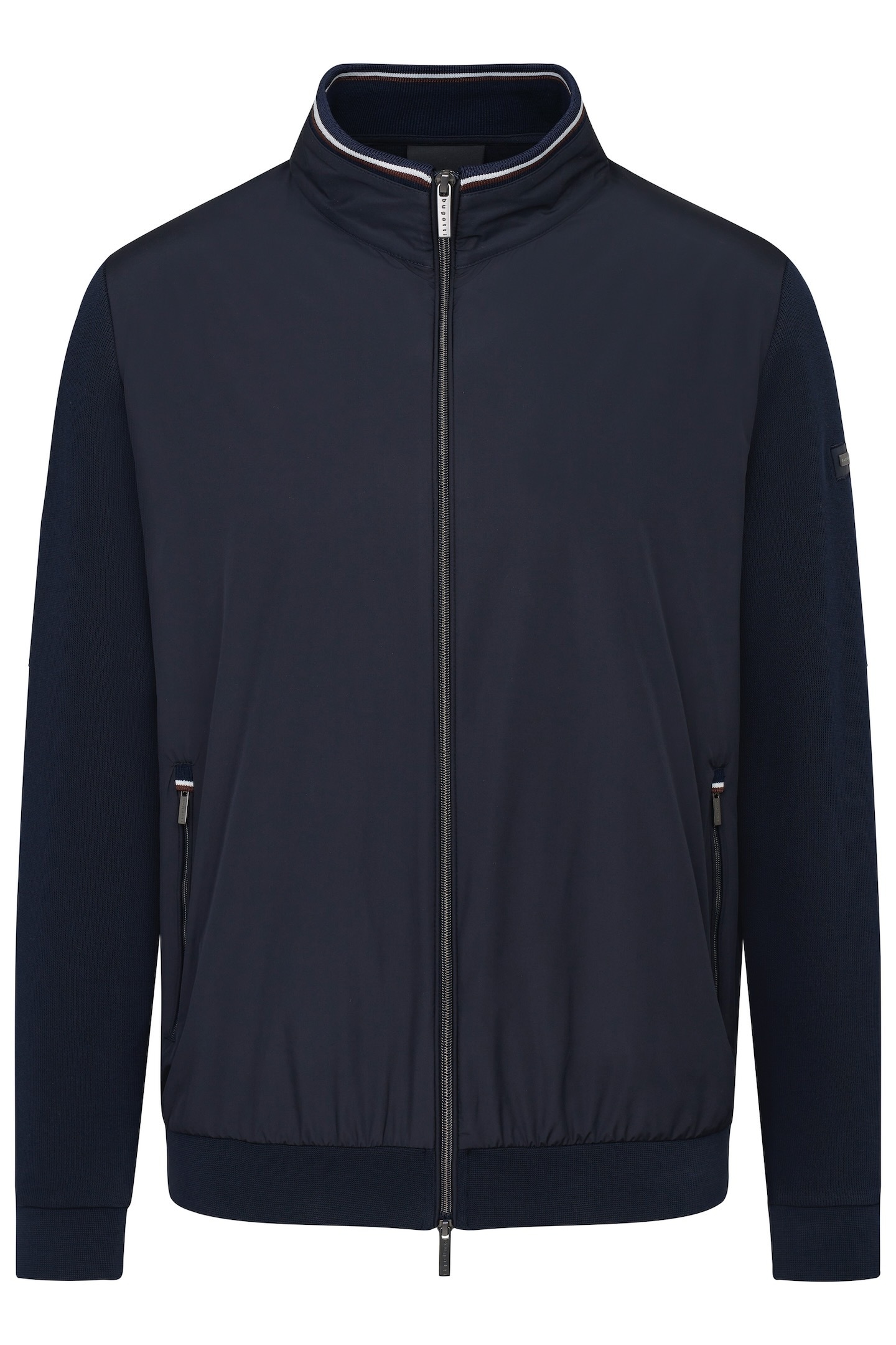 bugatti Veste sweat mit Reissverschluss und Stehkragen