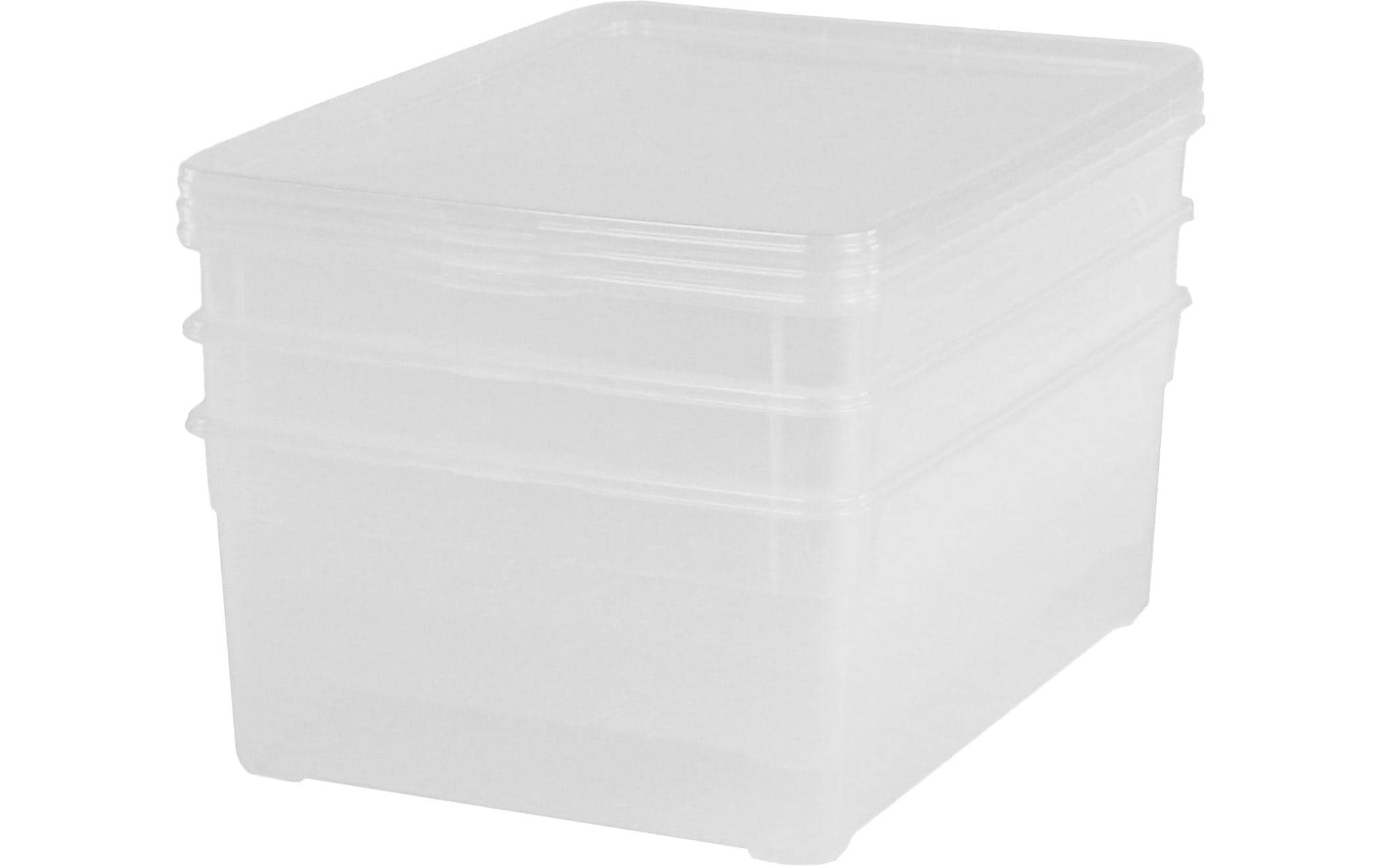 ROTHO Aufbewahrungsbox »Men Shoe Transparent, 3 tlg.«, (3 St.)