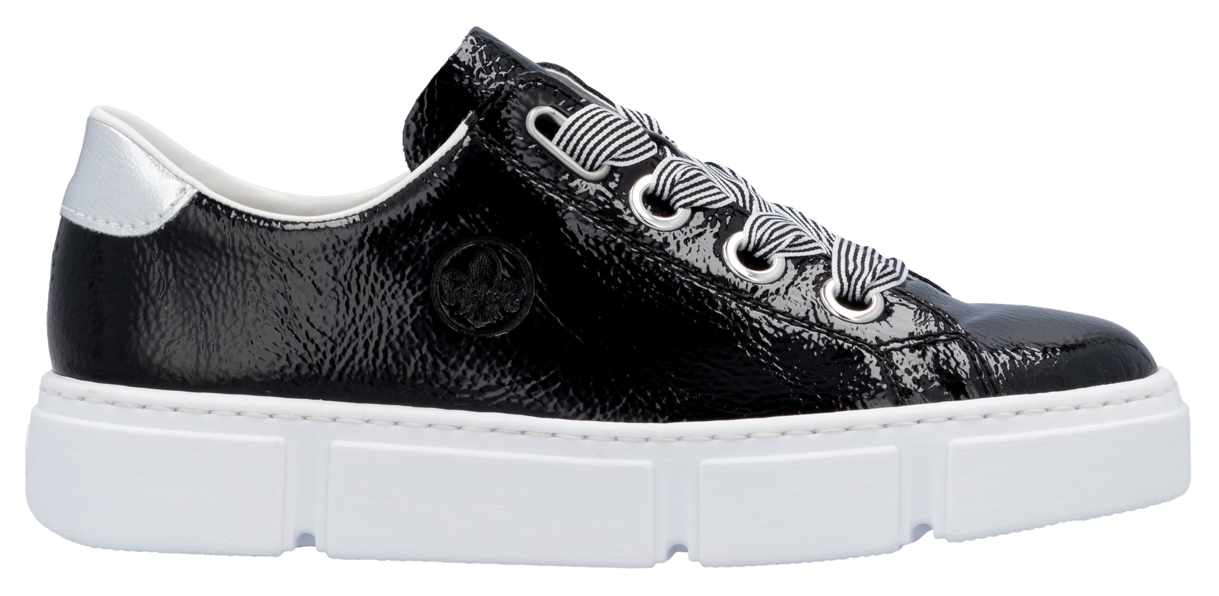 Rieker Sneaker, mit trendigen Schnürsenkeln, Freizeitschuh, Halbschuh, Schnürschuh