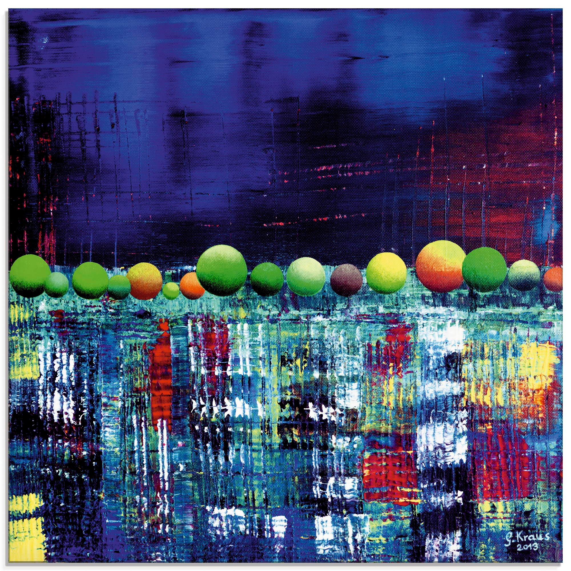 Image of Artland Glasbild »Spiegelungen im East River Manhattan«, Amerika, (1 St.) bei Ackermann Versand Schweiz