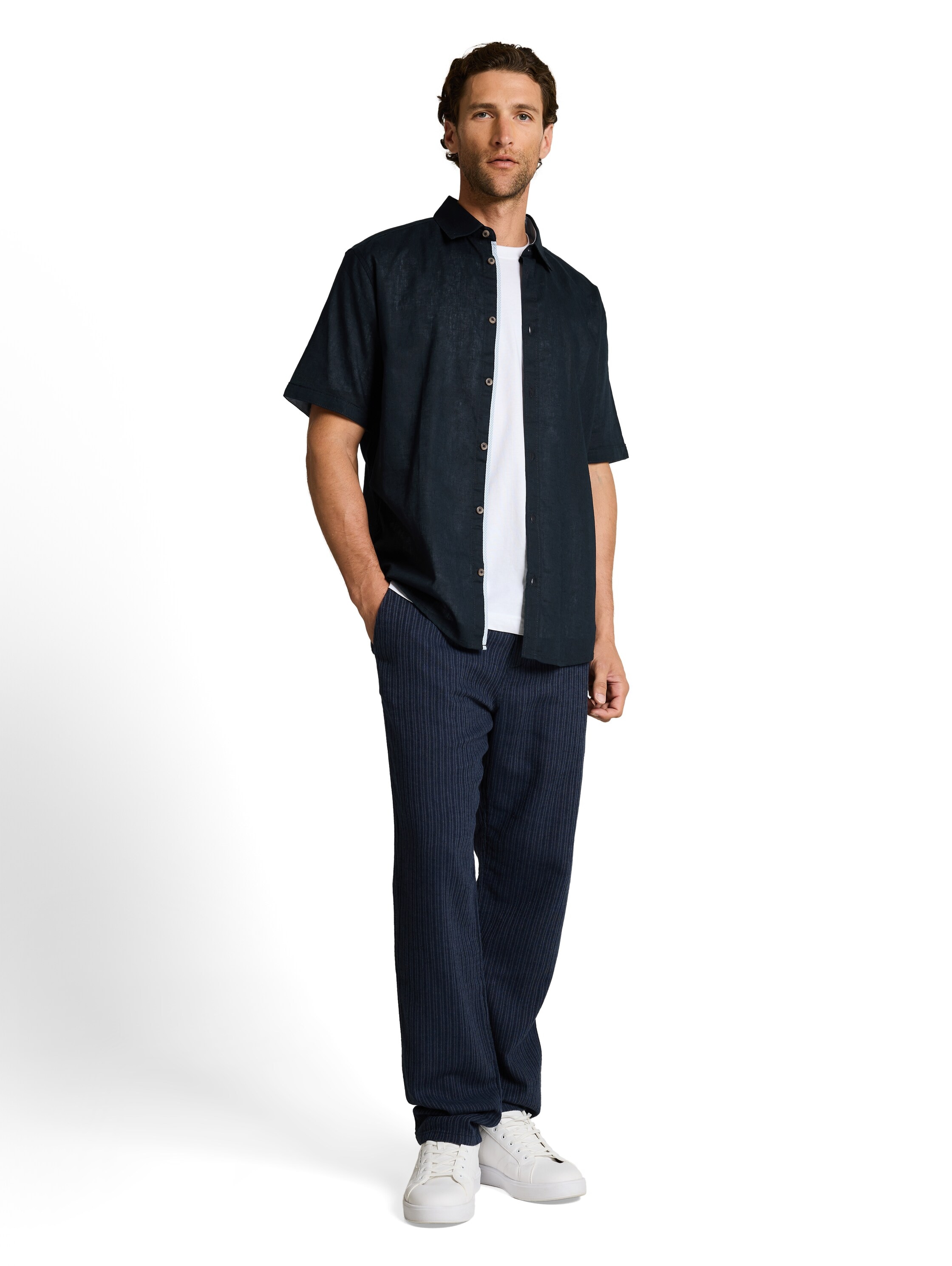 TOM TAILOR Chemise à manches courtes mit Kent Kragen