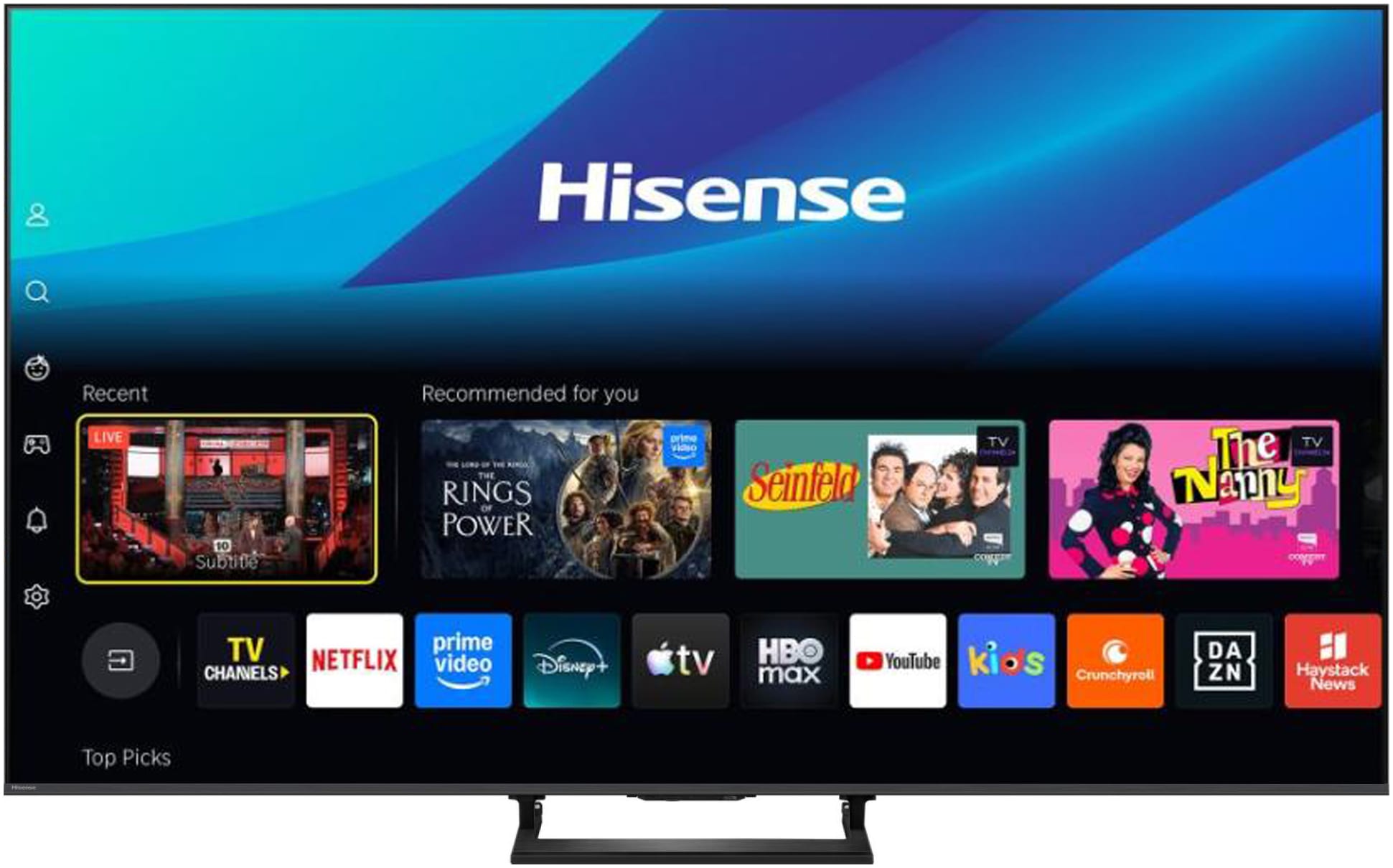 Hisense Téléviseur QLED »85U7DSE« 215 cm/85 ″