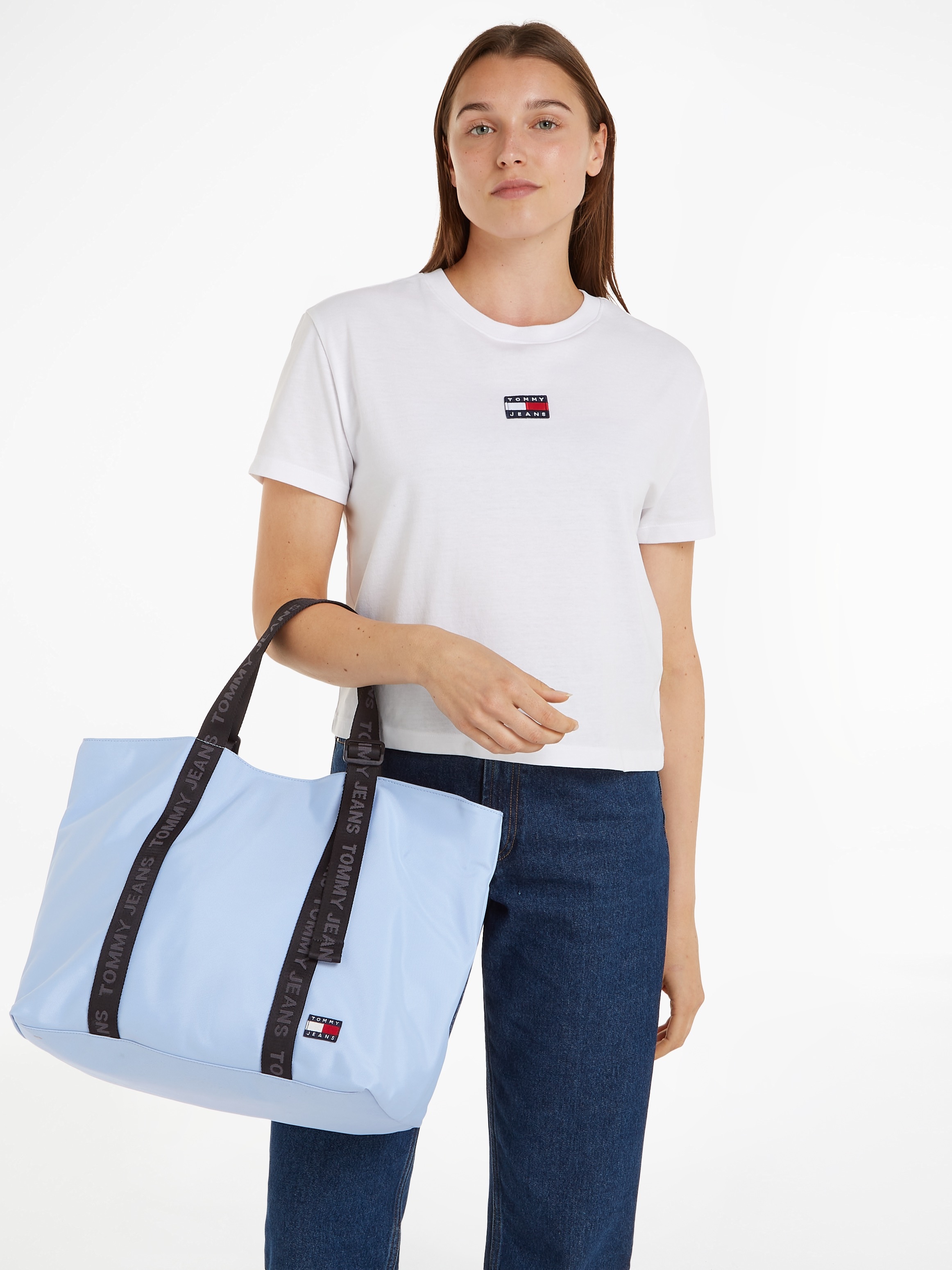 Tommy Jeans Shopper »TJW ESSENTIAL DAILY TOTE«, Handtasche Damen Tasche Damen Henkeltasche Recycelte Materialien
