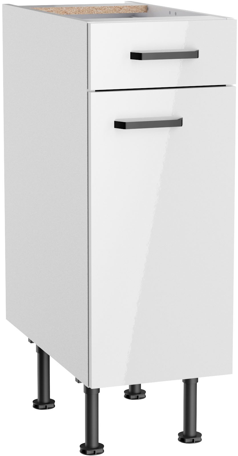 Image of KOCHSTATION Unterschrank "KS-Paula" 30 cm breit, 87 cm hoch, mit 1 Schubkasten, 1 Tür, 1 Einlegeboden