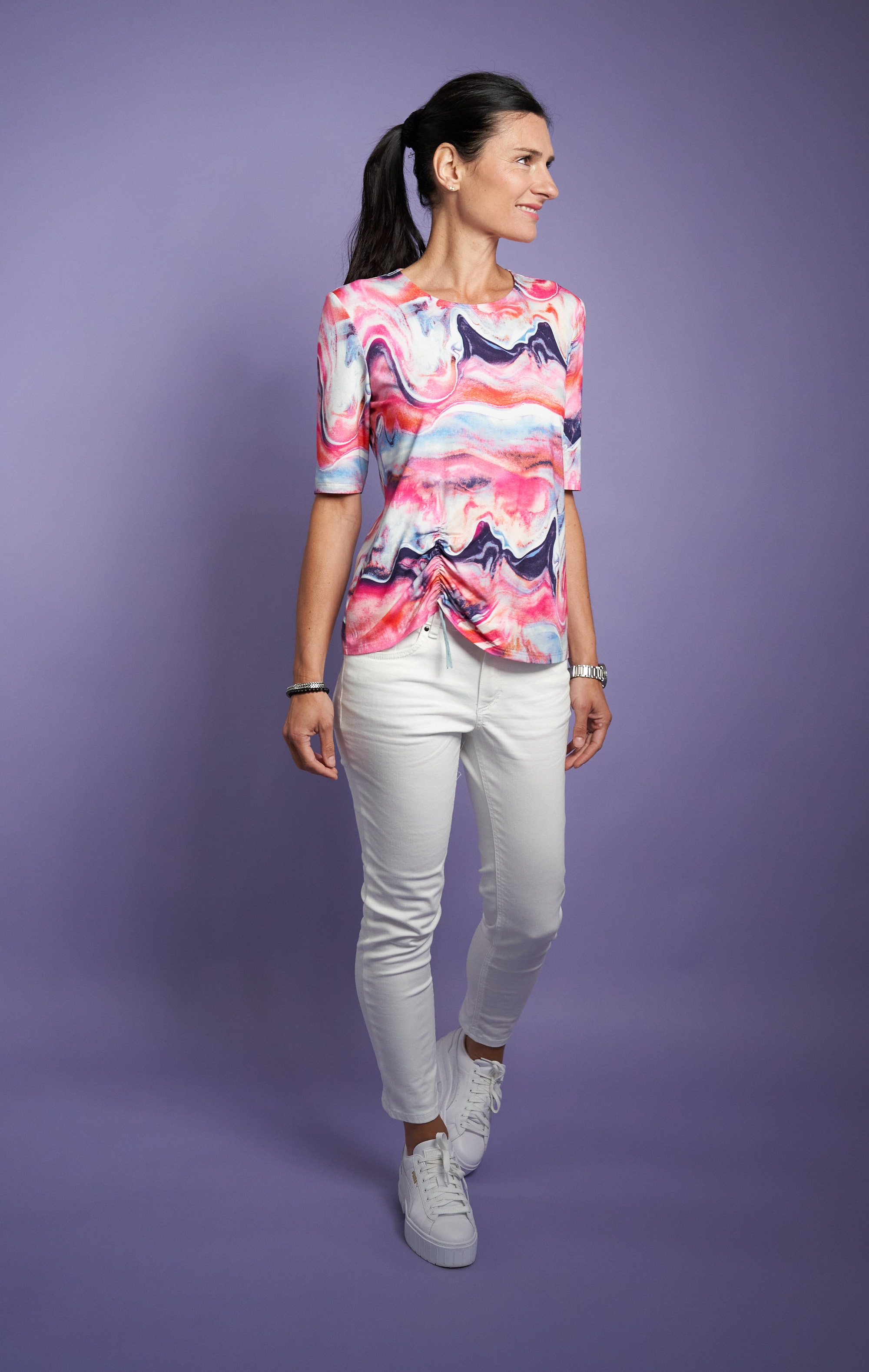 Image of Seidel Moden Kurzarmshirt mit All-Over Print, MADE IN GERMANY