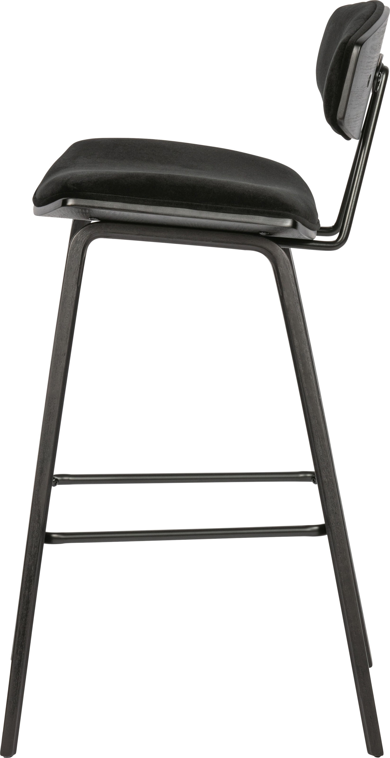 WOOOD Barhocker »Senn« 2 Stk. tlg. Sitzfläche aus Samt, H 94 cm x B 41 cm