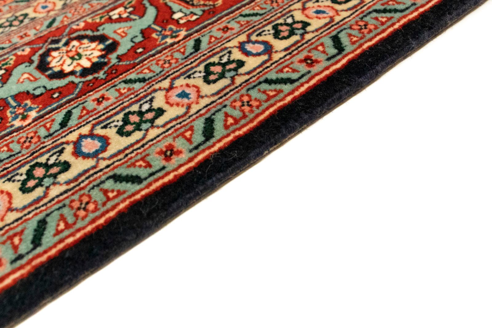 morgenland Teppich »Täbriz 50 Raj Teppich handgeknüpft blau«, rechteckig, handgeknüpft