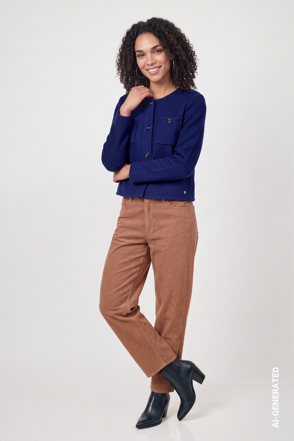Monari Strickjacke mit Wolle, Schulterklappen, Brusttaschen mit Knöpfen, Regular Fit