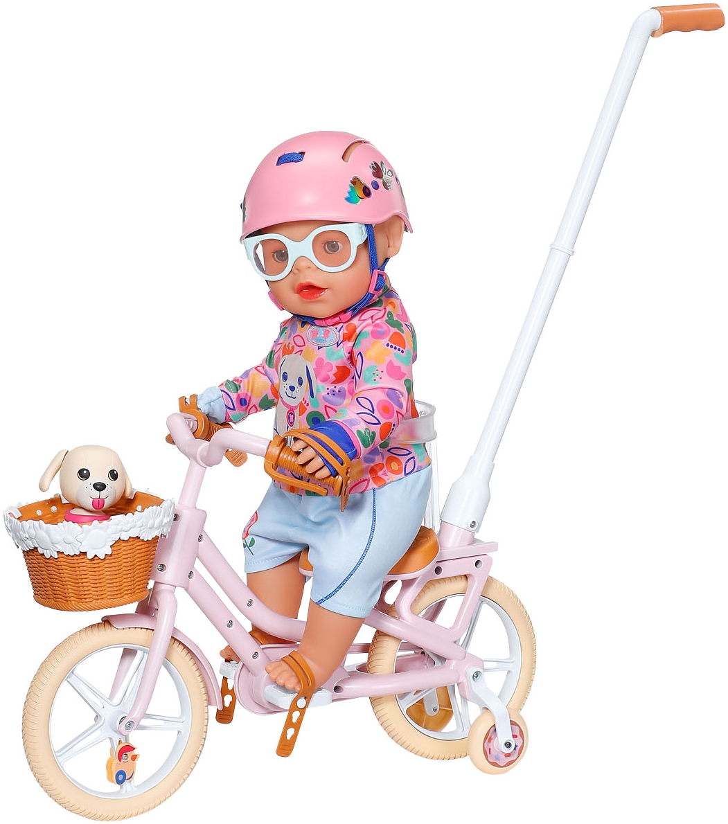 Baby Born Puppen Fahrzeug »Fahrrad« mit Welpe Lucky