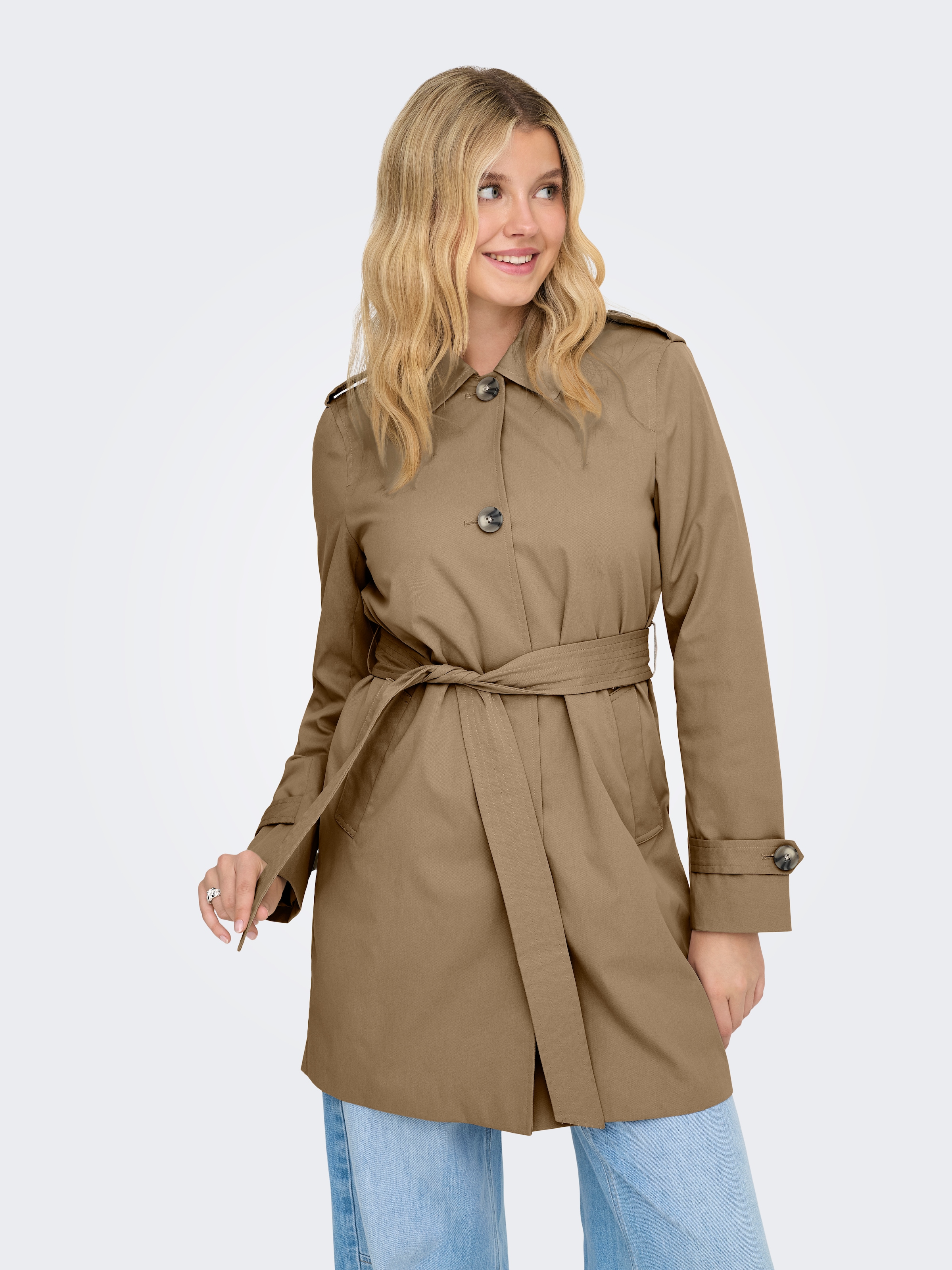 ONLY Trench-coat »ONLDISA LIFE SB TRENCHCOAT CC OTW« klassischer Schnitt