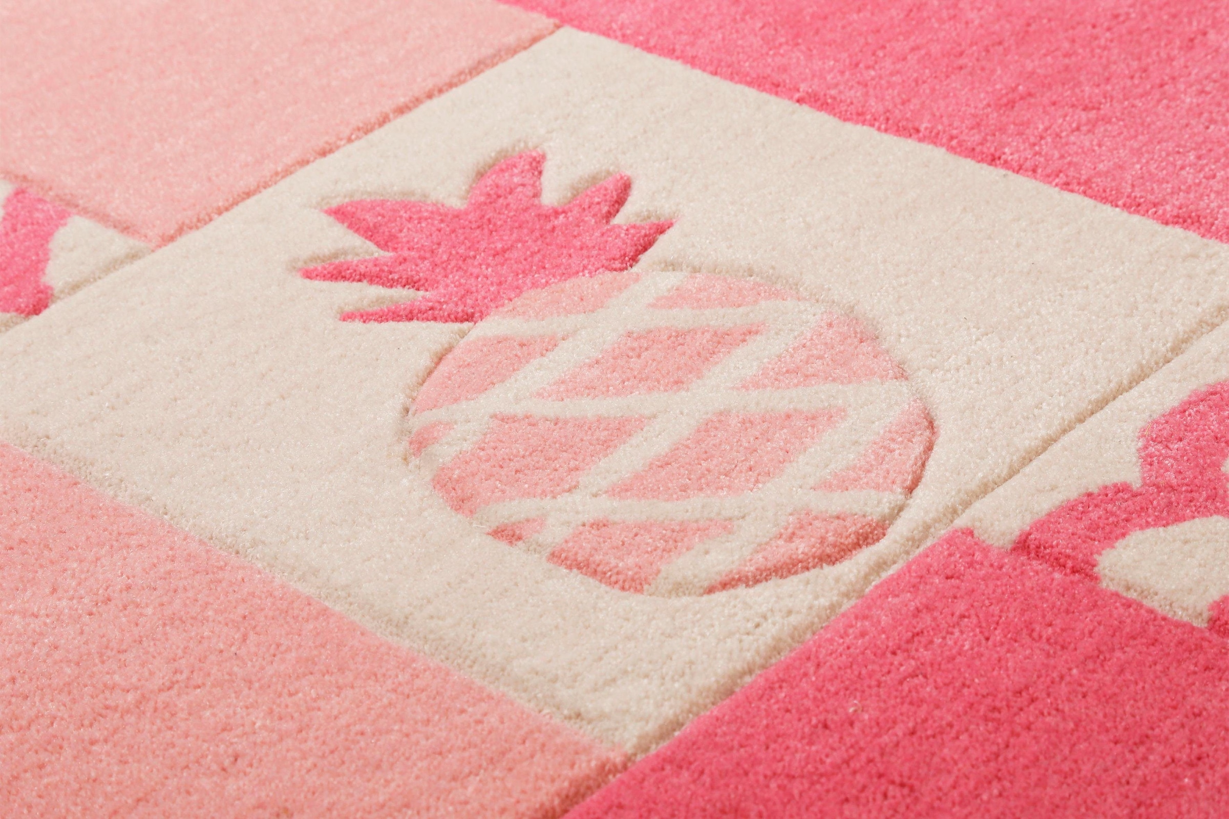 SMART KIDS Kinderteppich »Fruity Flamingo«, rechteckig, 9 mm Höhe, Flamingos Palmen, Konturenschnitt