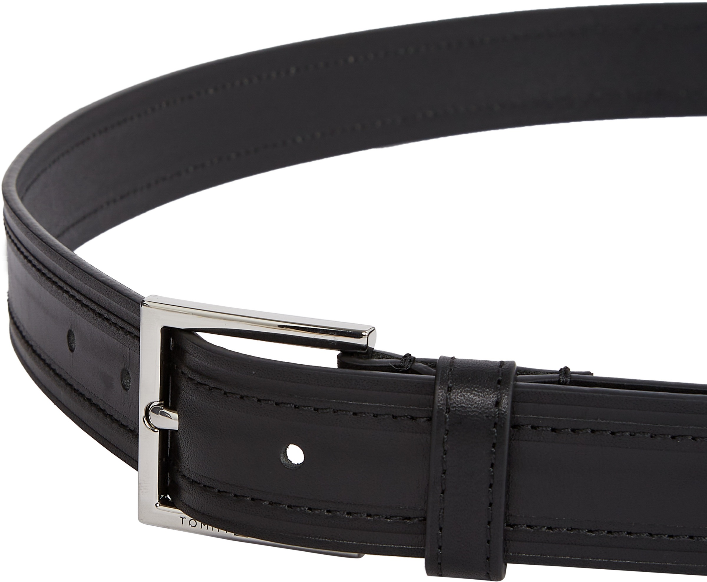 Tommy Hilfiger Ledergürtel »HUDSON EMBOSS LEATHER 3.0«, Grössenverstellbar