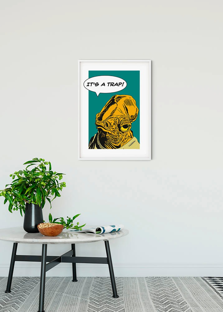 Komar Bild »Star Wars Classic Comic Quote Ackbar«, Star Wars, (1 St.), Wandbild zur Dekoration im Kinderzimmer - ohne Rahmen