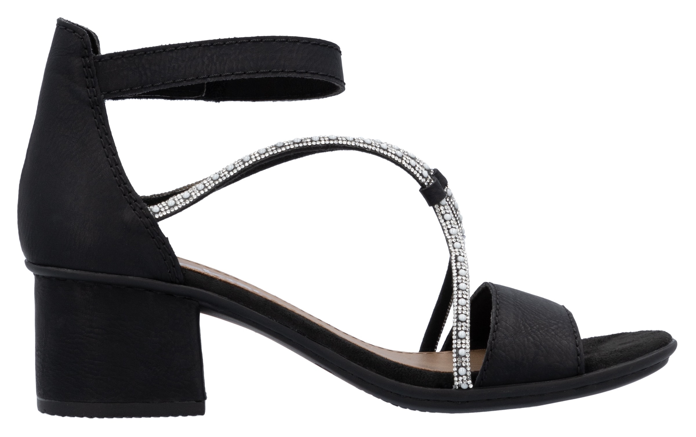 Rieker Sandales  Sommerschuh, Sandale, Blockabsatz, mit praktischem Klettverschluss