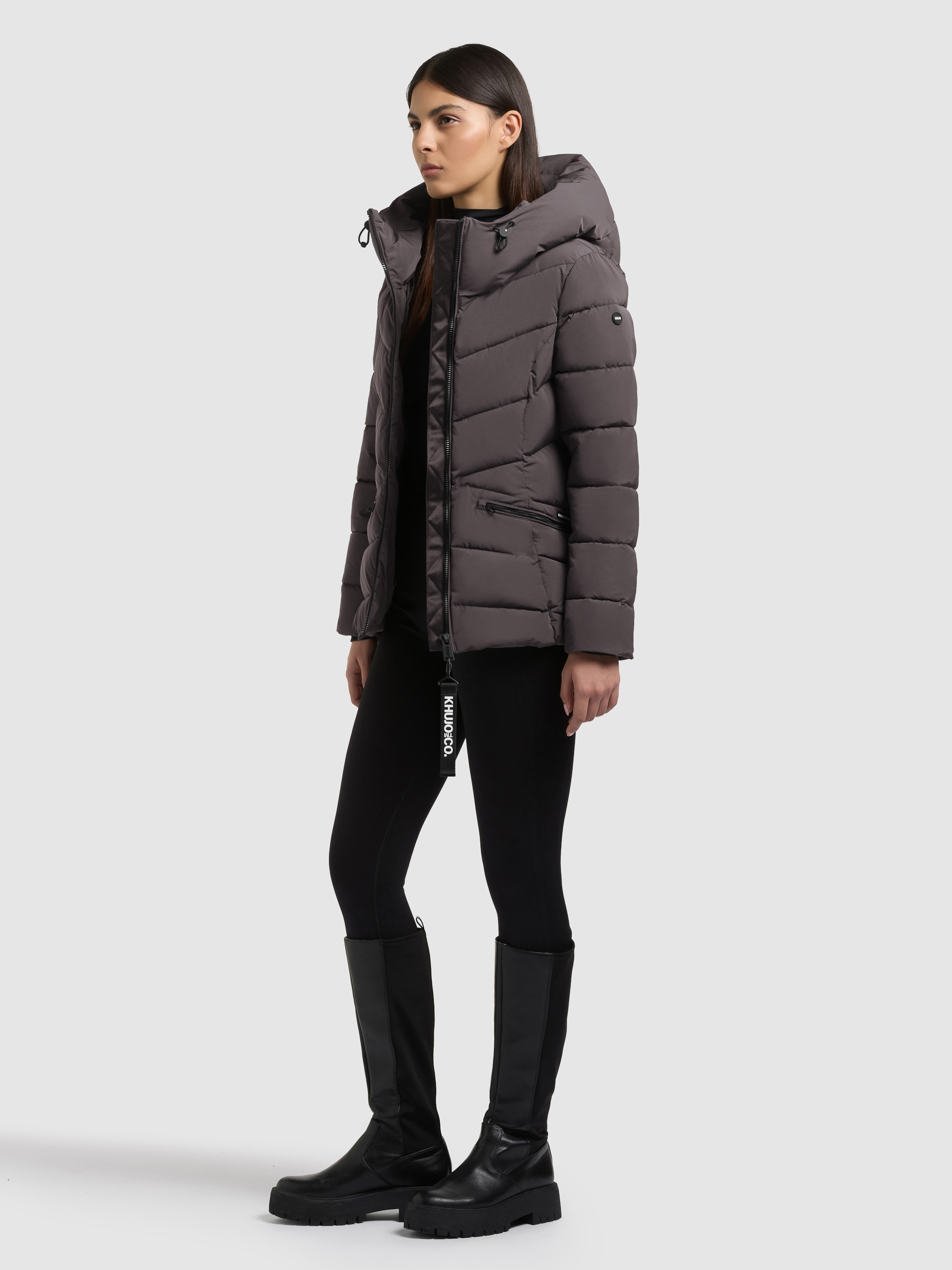 khujo Steppjacke »HERSCH2« mit Kapuze mit Wiener Naht