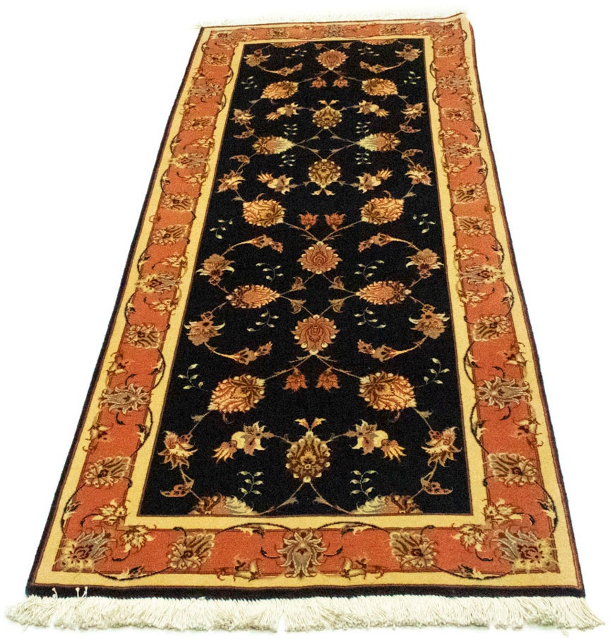 Image of morgenland Hochflor-Läufer »Täbriz 50 Raj Stark Gemustert Salmone 200 x 75 cm«, rechteckig, 1 mm Höhe, Unikat mit Zertifikat bei Ackermann Versand Schweiz