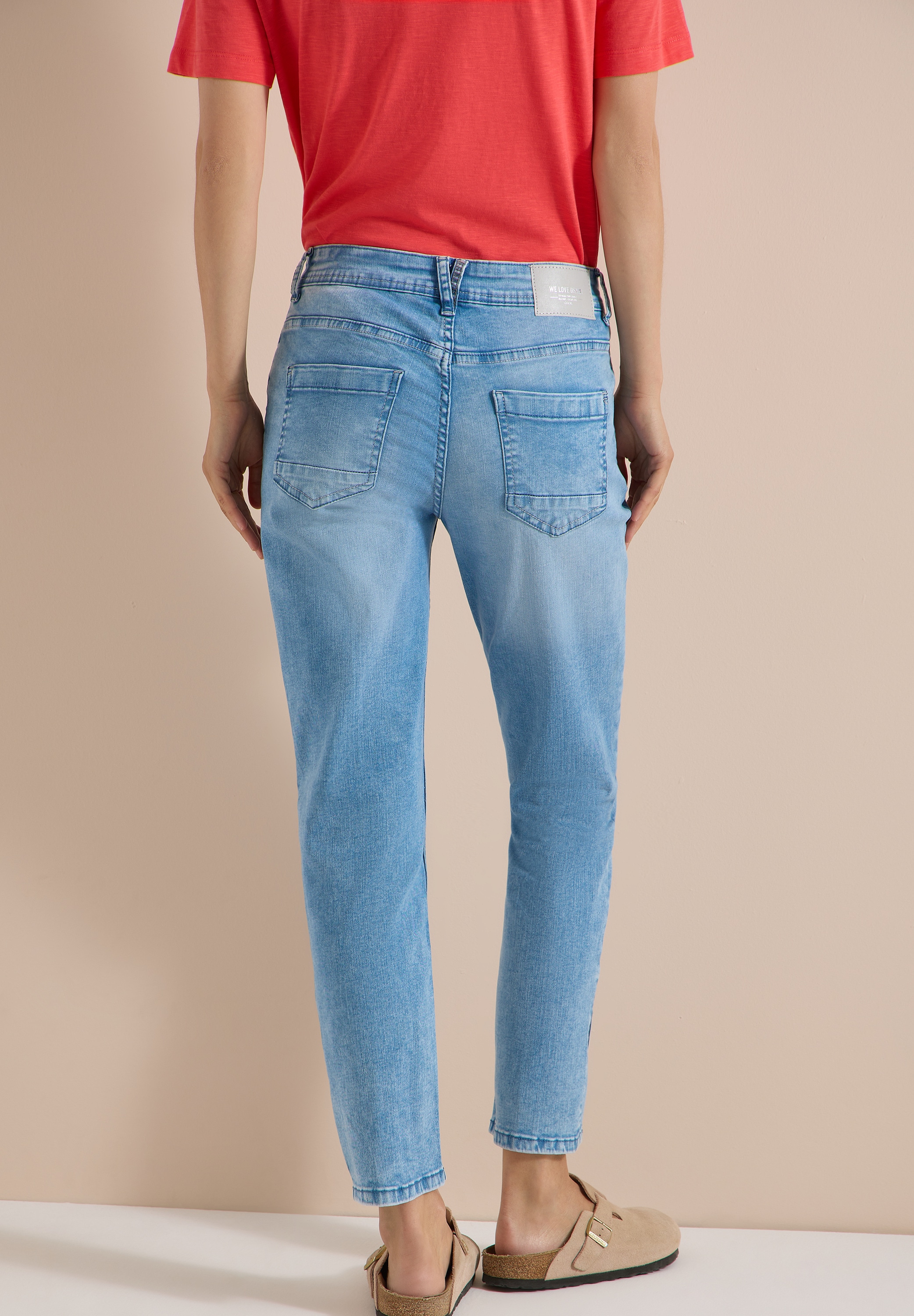 Cecil Jeans droit »Style Scarlett« avec détails cloutés / style 5 poches / stretch