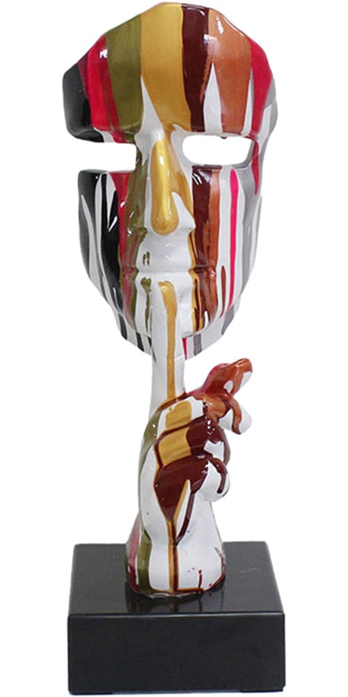 Image of GILDE Skulptur "Skulptur Gesicht Colorful Silence"
