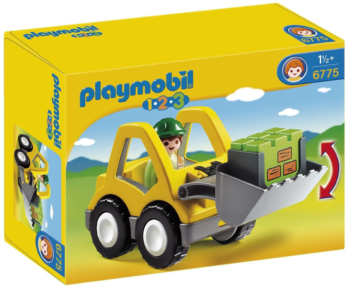 Image of Playmobil® Konstruktions-Spielset »Radlader (6775), Playmobil 1-2-3«, Made in Europe bei Ackermann Versand Schweiz