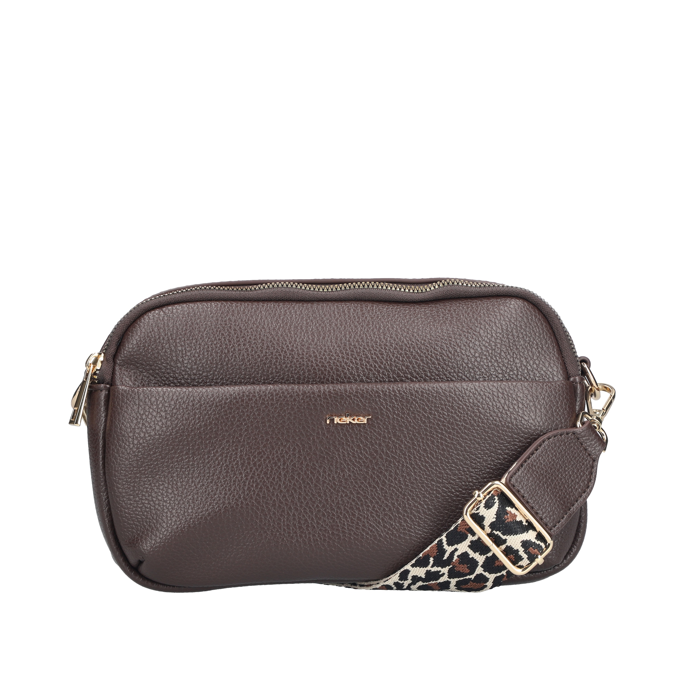 Rieker Sac à bandoulière Sac à bandoulière pour femme, sac à main avec deux fermetures éclair