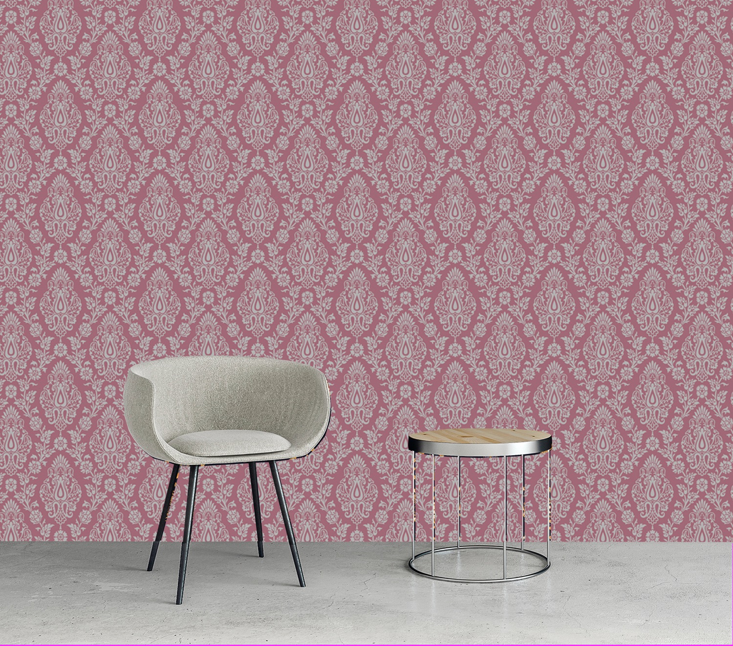 queence Vinyltapete »Michele«, bedruckt-Barock-Antikoptik-Kunst, 90x250cm, selbstklebend, kinderleichte Anbringung, Sticker