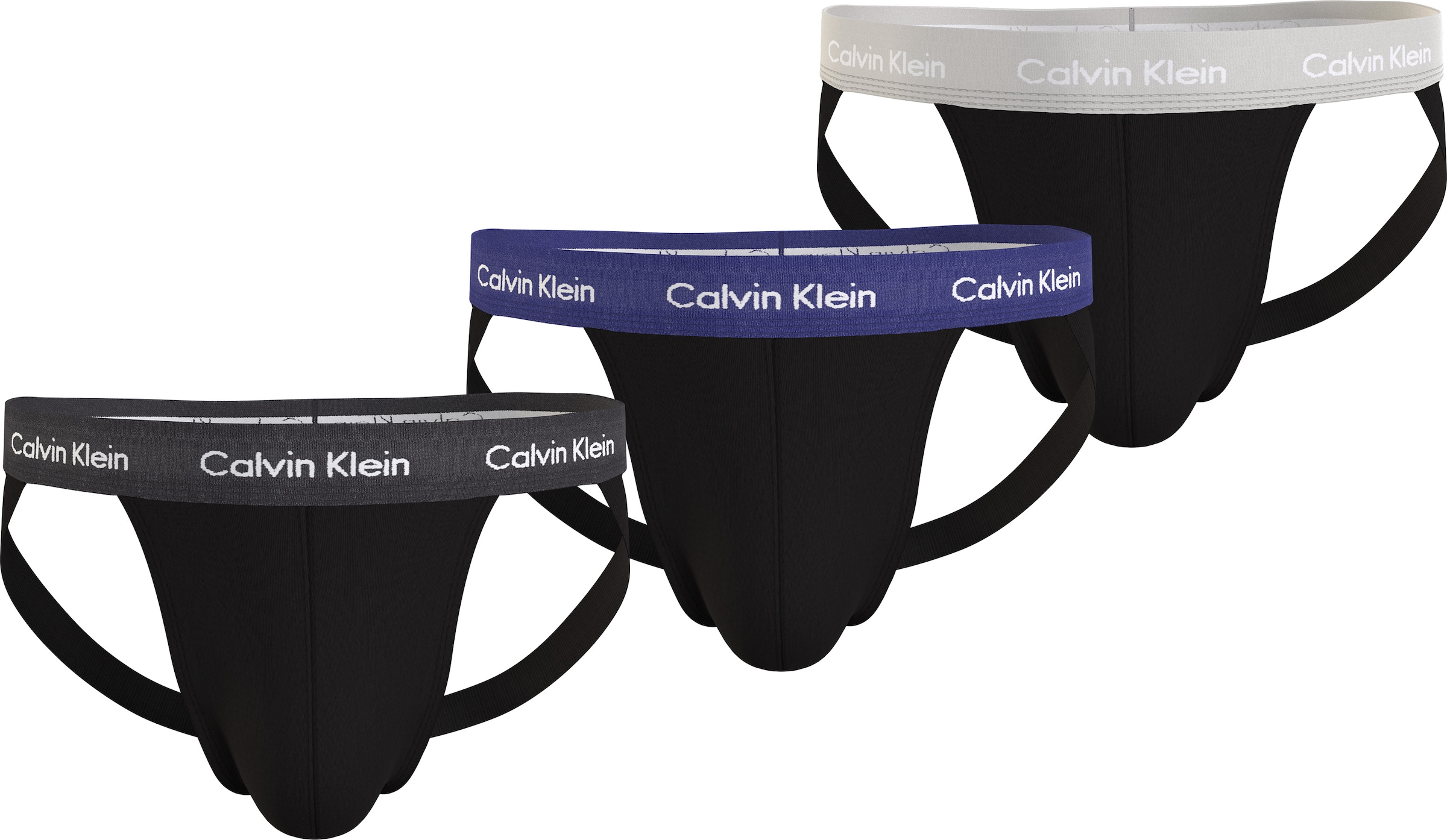 Calvin Klein Underwear String »JOCK STRAP 3PK«, (Packung, 3 St., 3er-Pack), mit Logo-Elastikbund