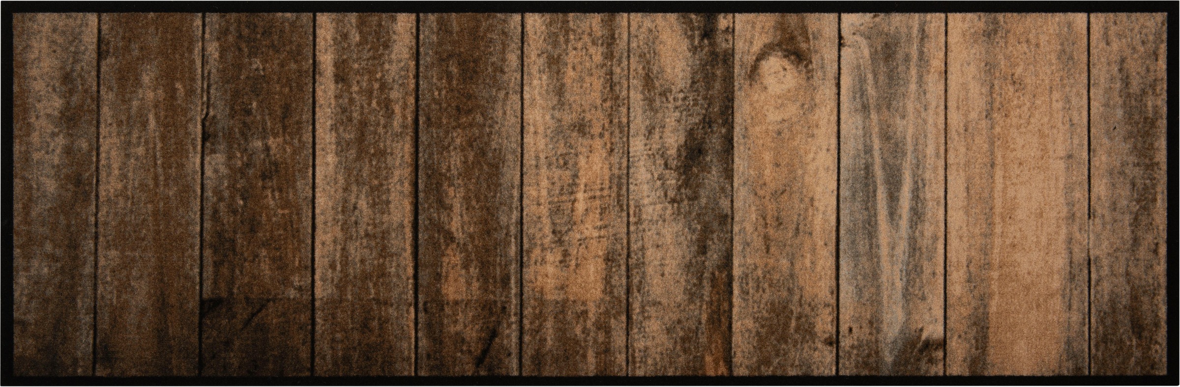 Image of Zala Living Küchenläufer »Wood«, rechteckig, 5 mm Höhe, In/-und Outdoor geeignet, Kurzflor, Läufer, Flur, Terrasse, Garten, Küche, Waschbar, Rutschfest, Pflegeleicht, Holz Design bei Ackermann Versand Schweiz