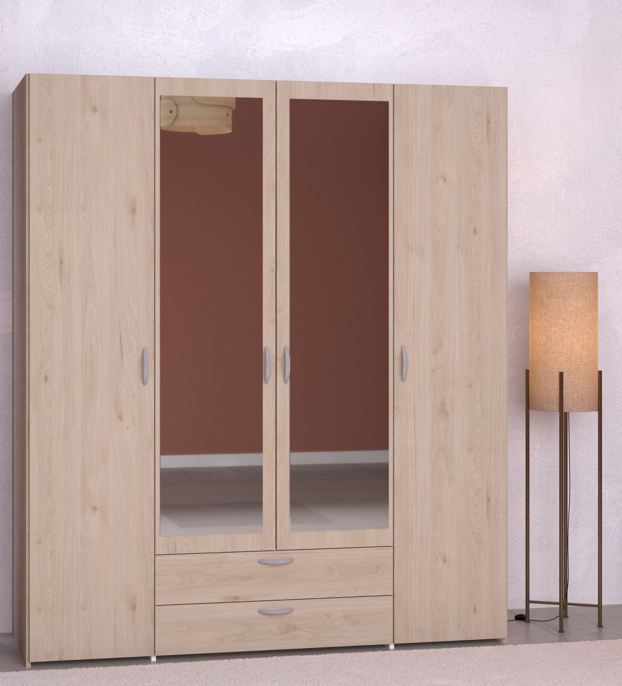 Image of Parisot Kleiderschrank "Daily" 1 Stk. tlg. zwei Türen mit Spiegel