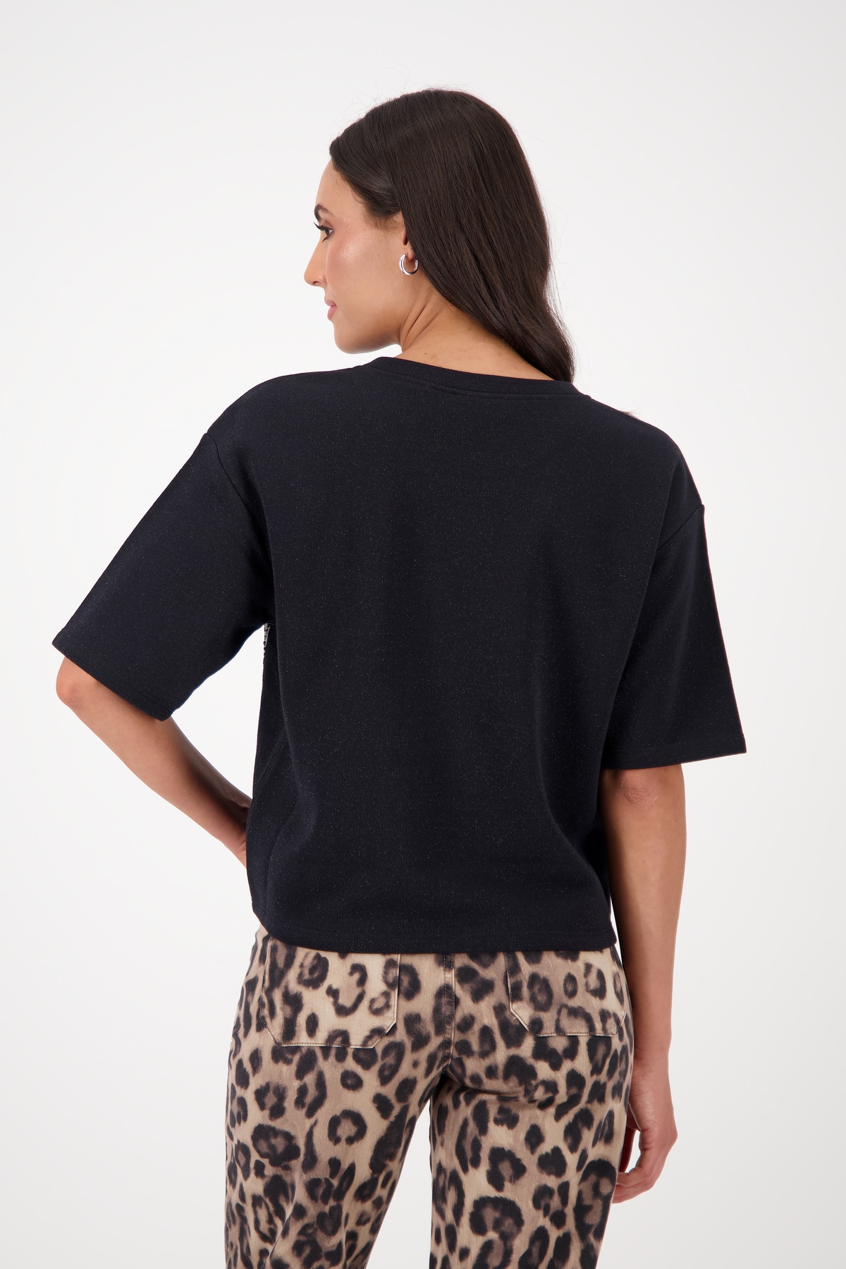 Monari Sweatshirt »Sweatshirt Paillettenschmuck«, Mit Rundhalsausschnitt
