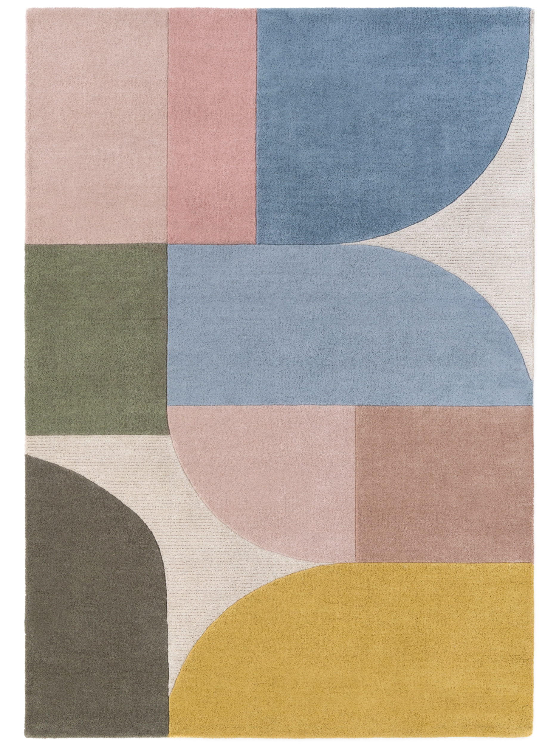 Ted Baker Tapis en laine »Piccadilly« Rectangulaire 17 mm Höhe Laine, tapis naturel, fait main, salon, chambre à coucher, coloré