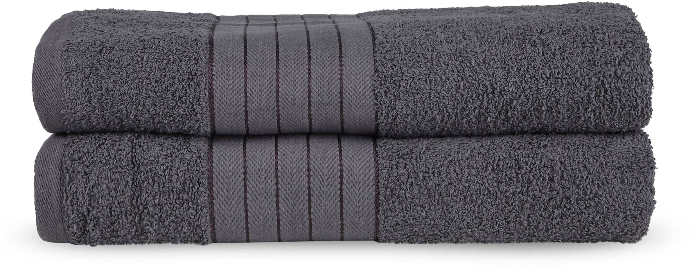 good morning Badetuch »Uni Towels«, (2 St.), mit gewebtem Rand