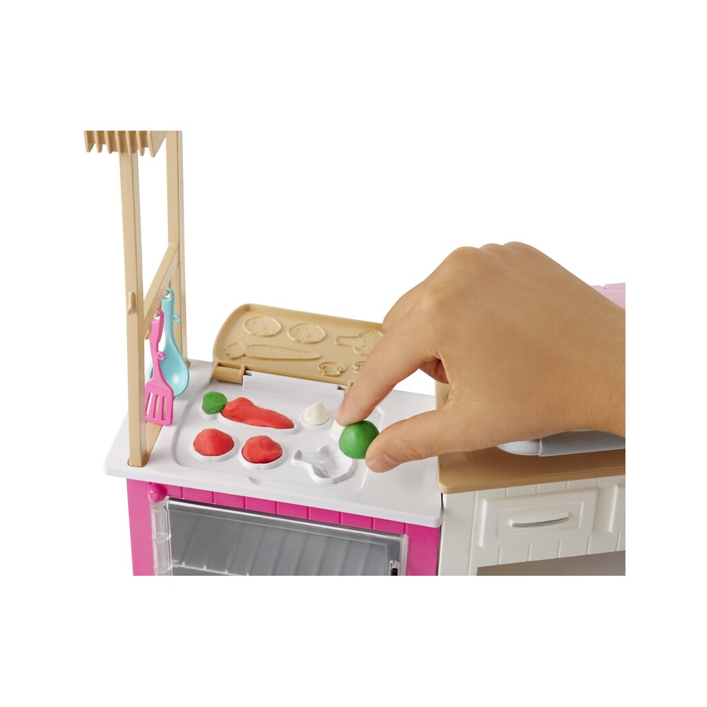 Barbie Spielfigur »Cooking & Baking Deluxe Küche mit Puppe«, (Set)
