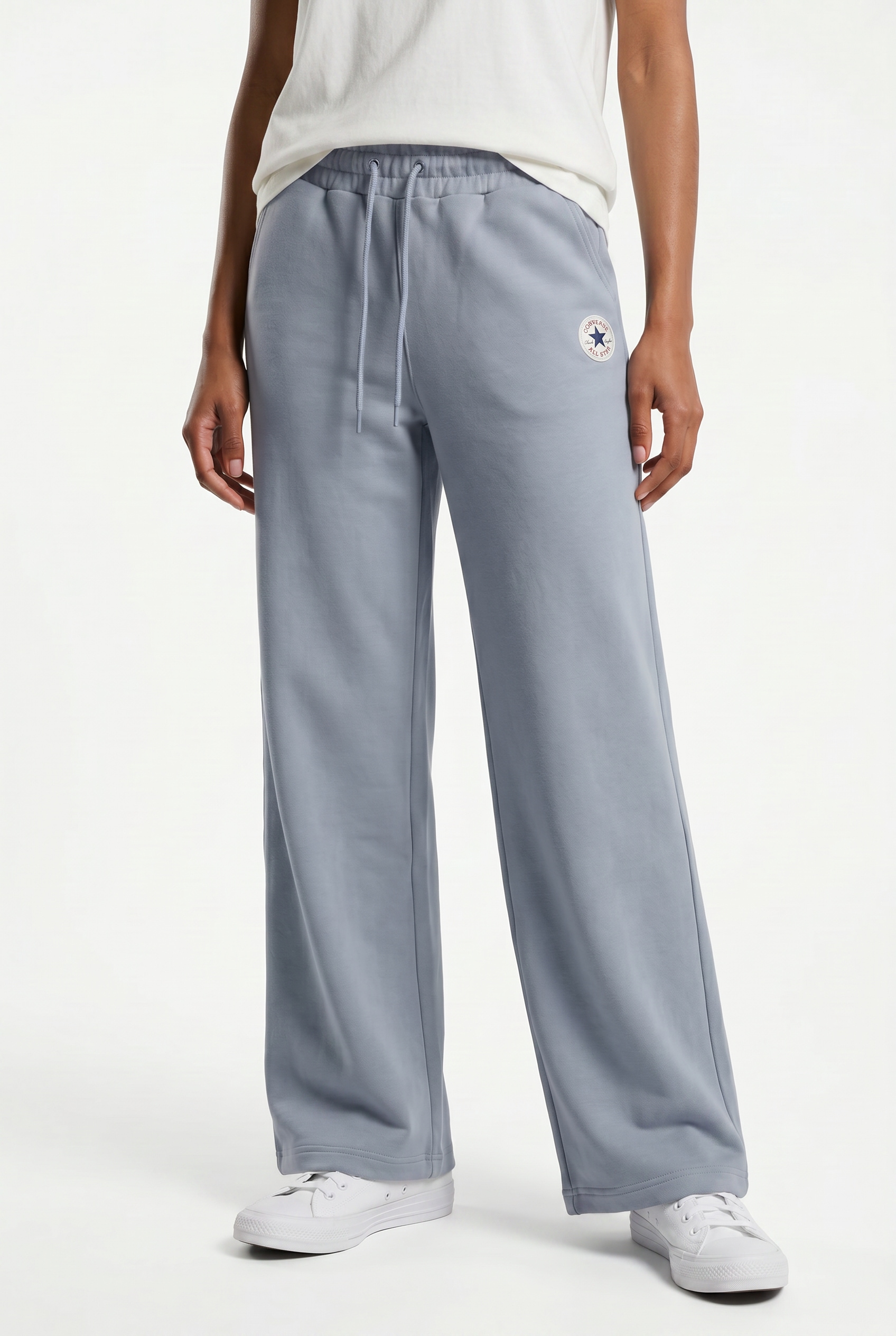 Converse Palazzohose »WOMEN'S CONVERSE KNIT WIDE LEG PANTS«  unifarbenes Design, mit Eingrifftaschen, aus Baumwolle und Polyester