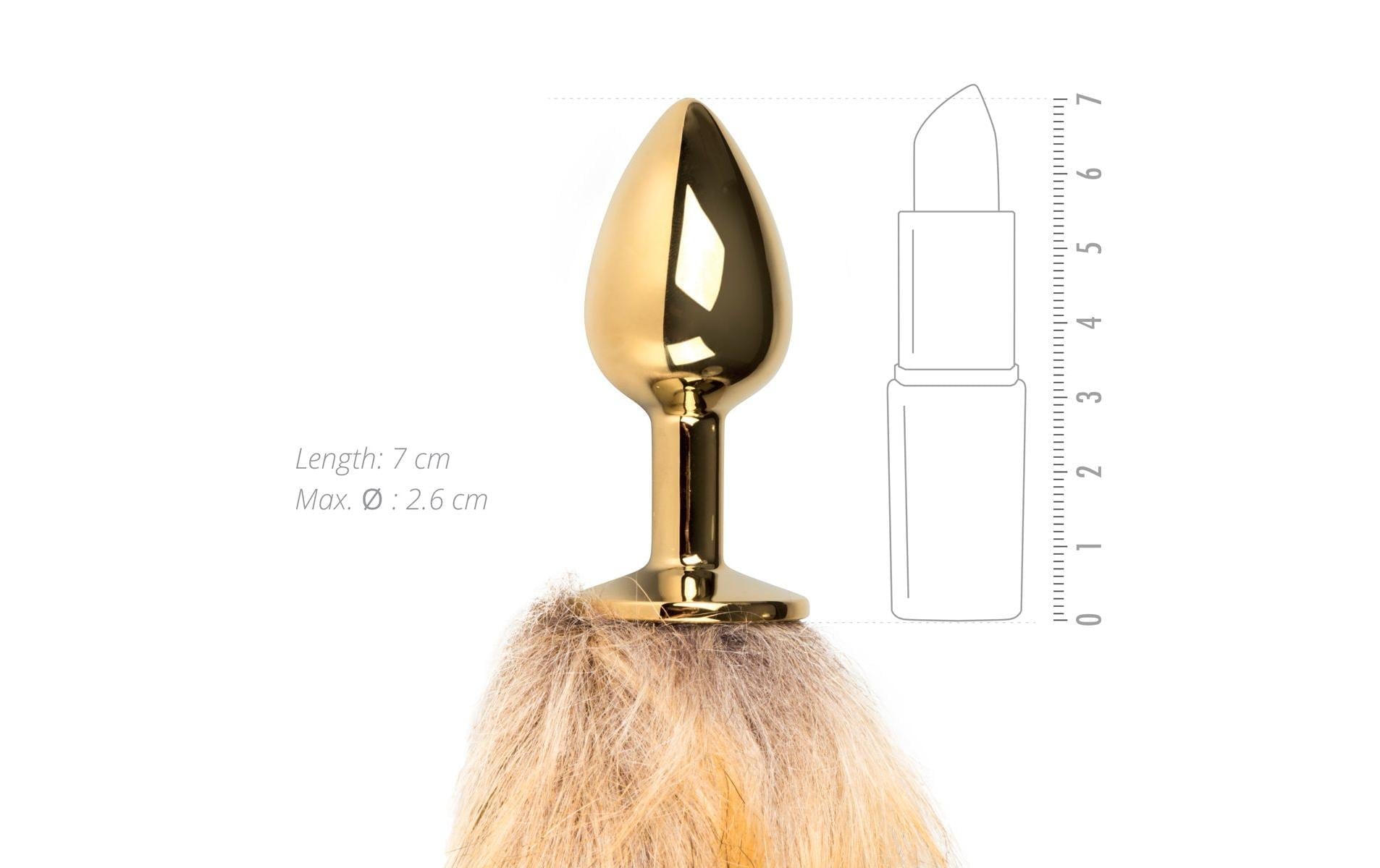   Analplug »Fuchsschwanz Plug Gold« ()