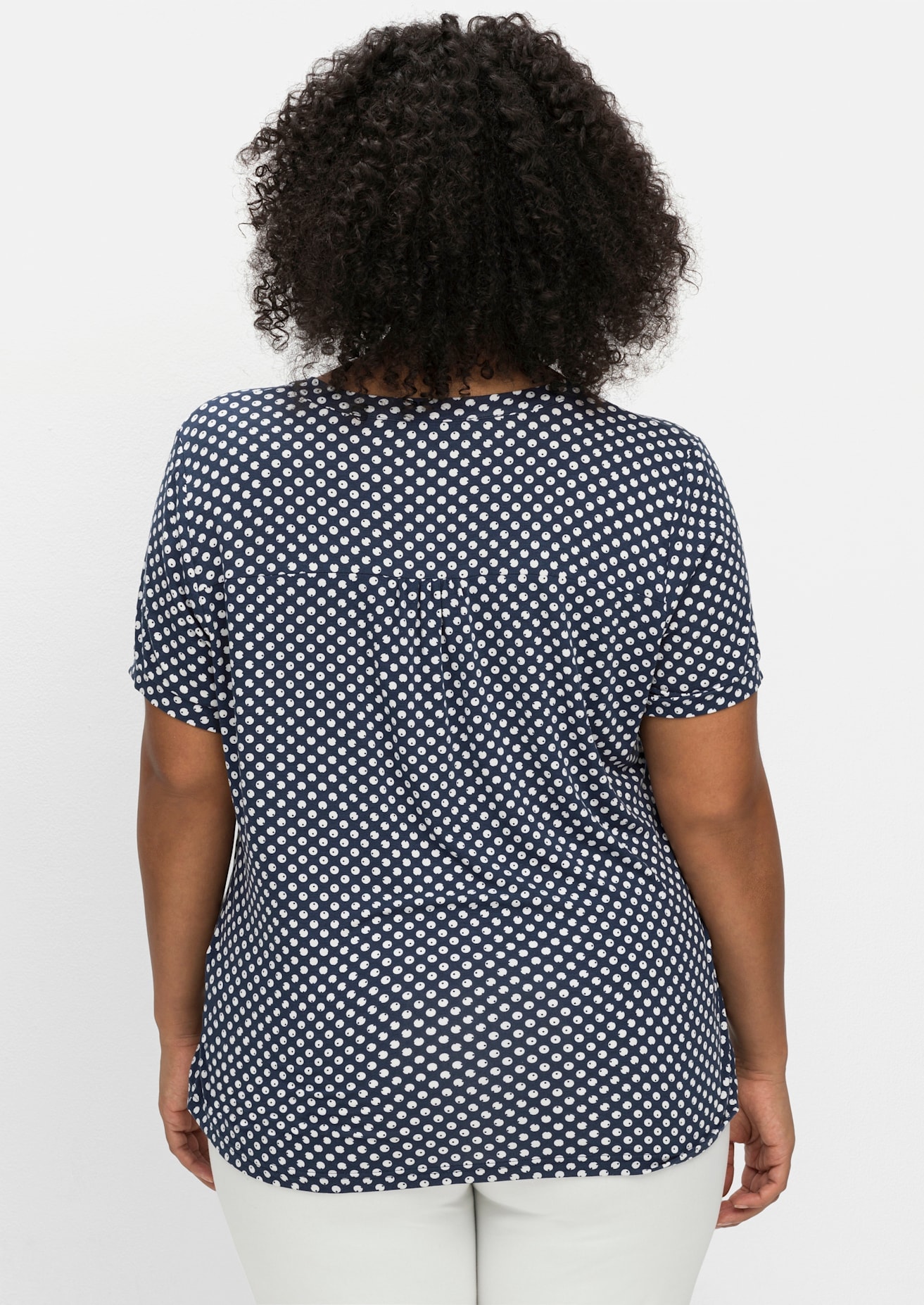 sheego by Joe Browns Kurzarmshirt »Blusenshirt«, (1 tlg.)
