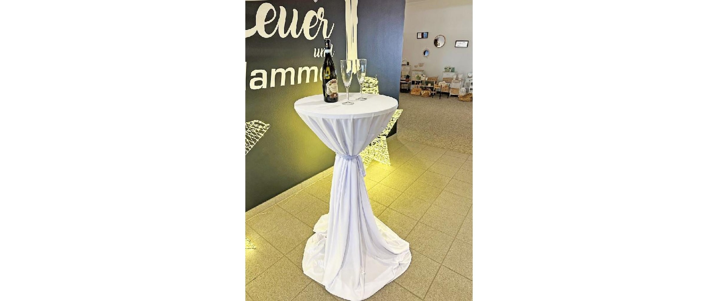 Stehtischhusse »Dameco Stoff 80 cm/90 cm x 146 cm«