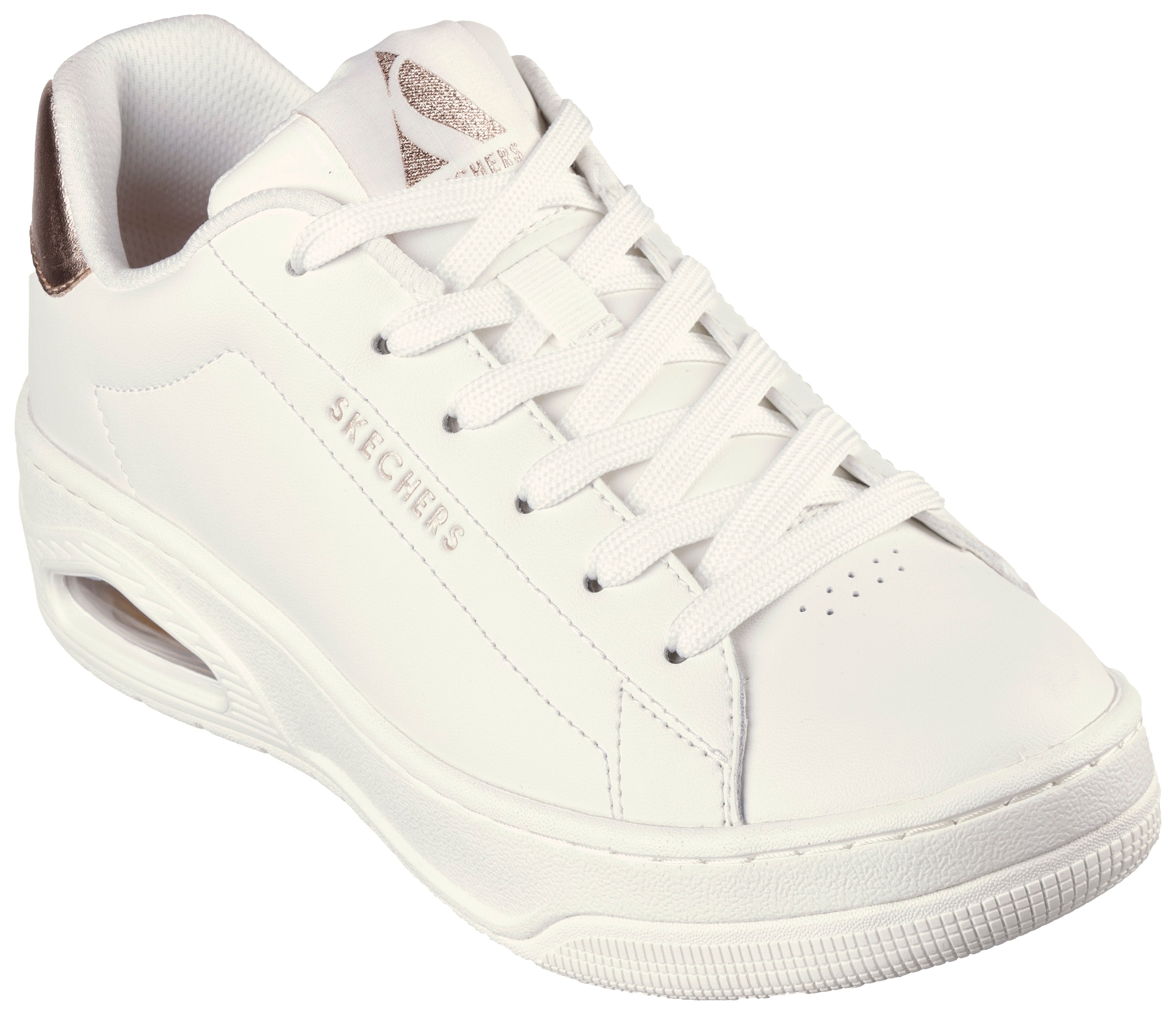 Skechers Sneaker »UNO COURT«, mit Metallic-Applikation, Freizeitschuh, Halbschuh, Schnürschuh-Skechers 1