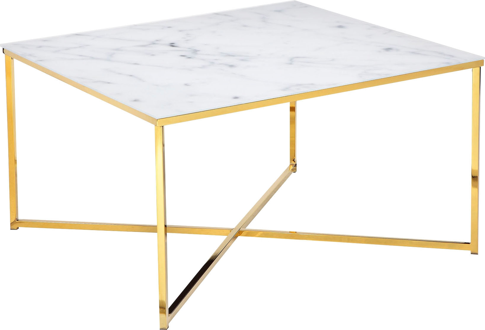 SalesFever Couchtisch, Tischplatte in Marmoroptik