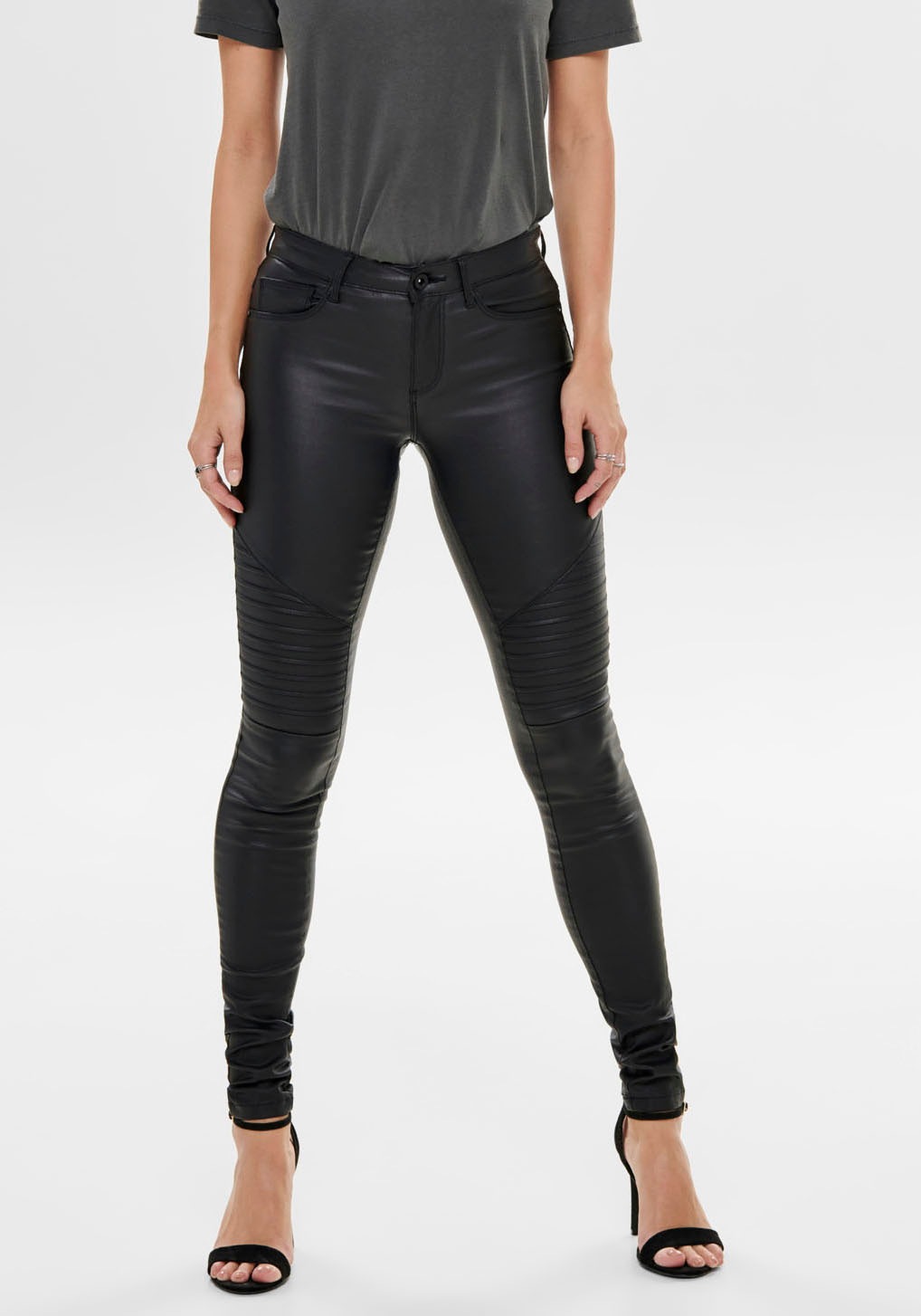 Image of Only Lederimitathose »ONLNEW ROYAL«, im trendy Biker-Look bei Ackermann Versand Schweiz