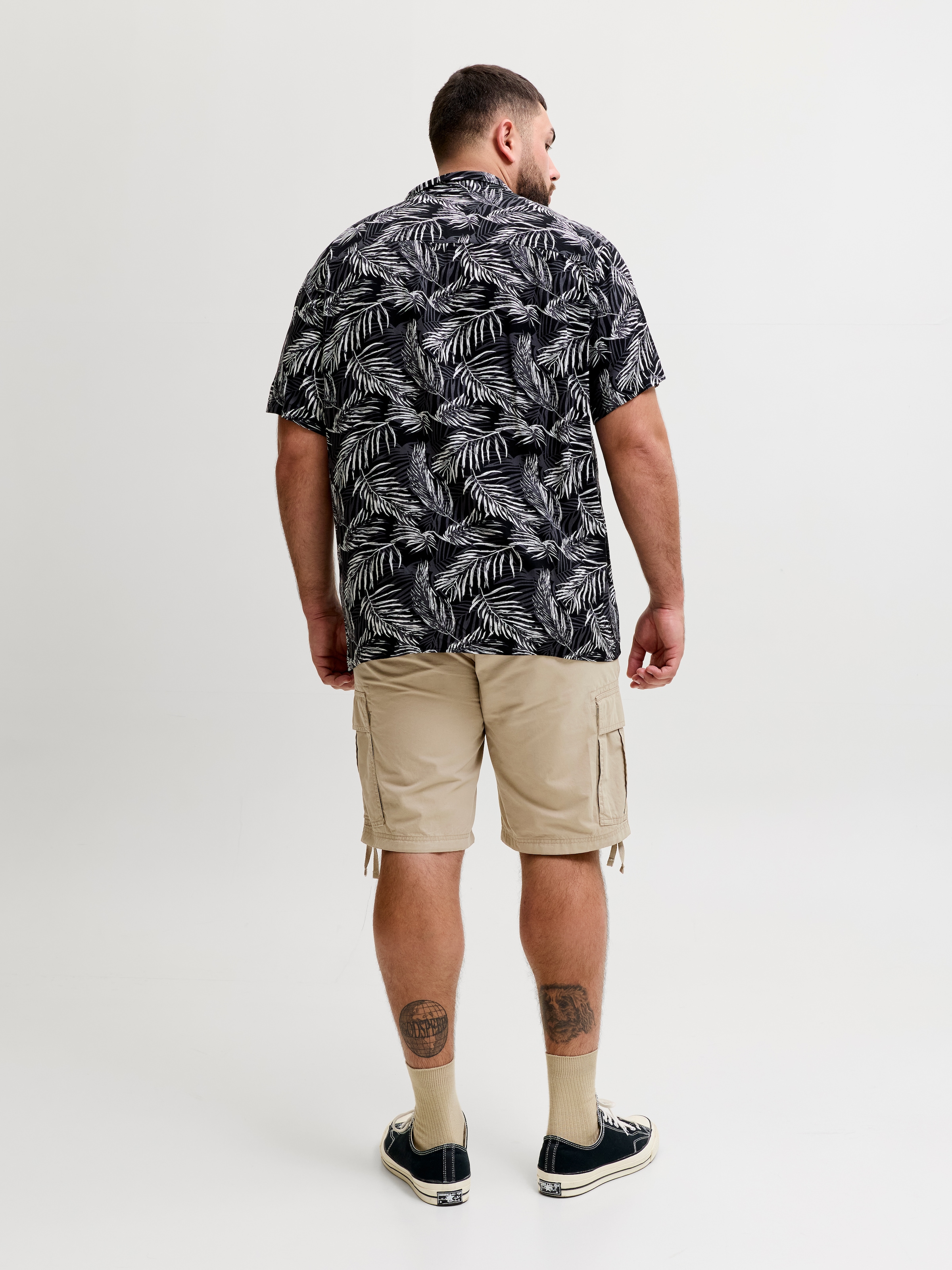 Jack & Jones PlusSize Short cargo »JPSTCOLE FRANK CARGO SHORT MID SN PLS«  Avec rubans de poche